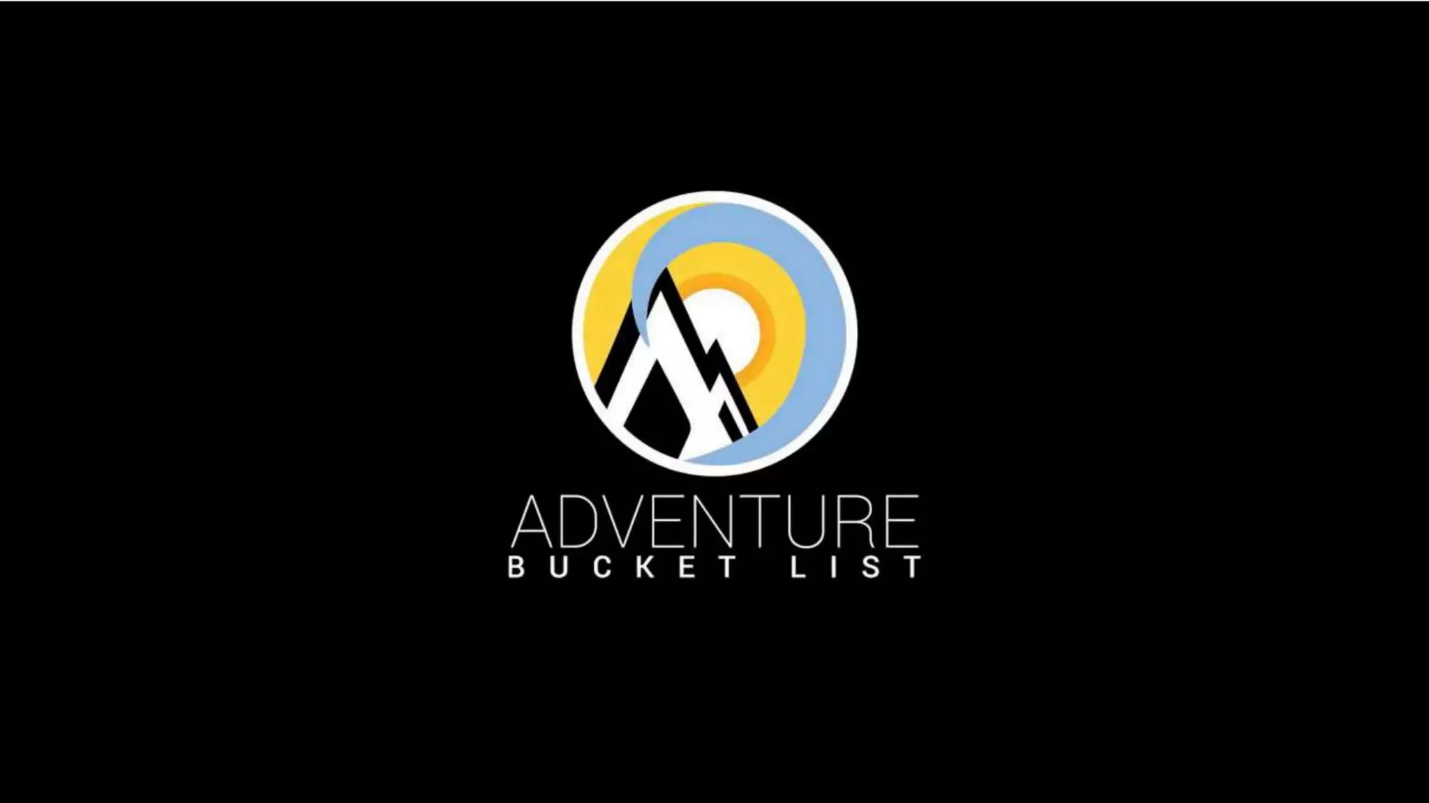 Adventure Bucket List pitch deck slide 1