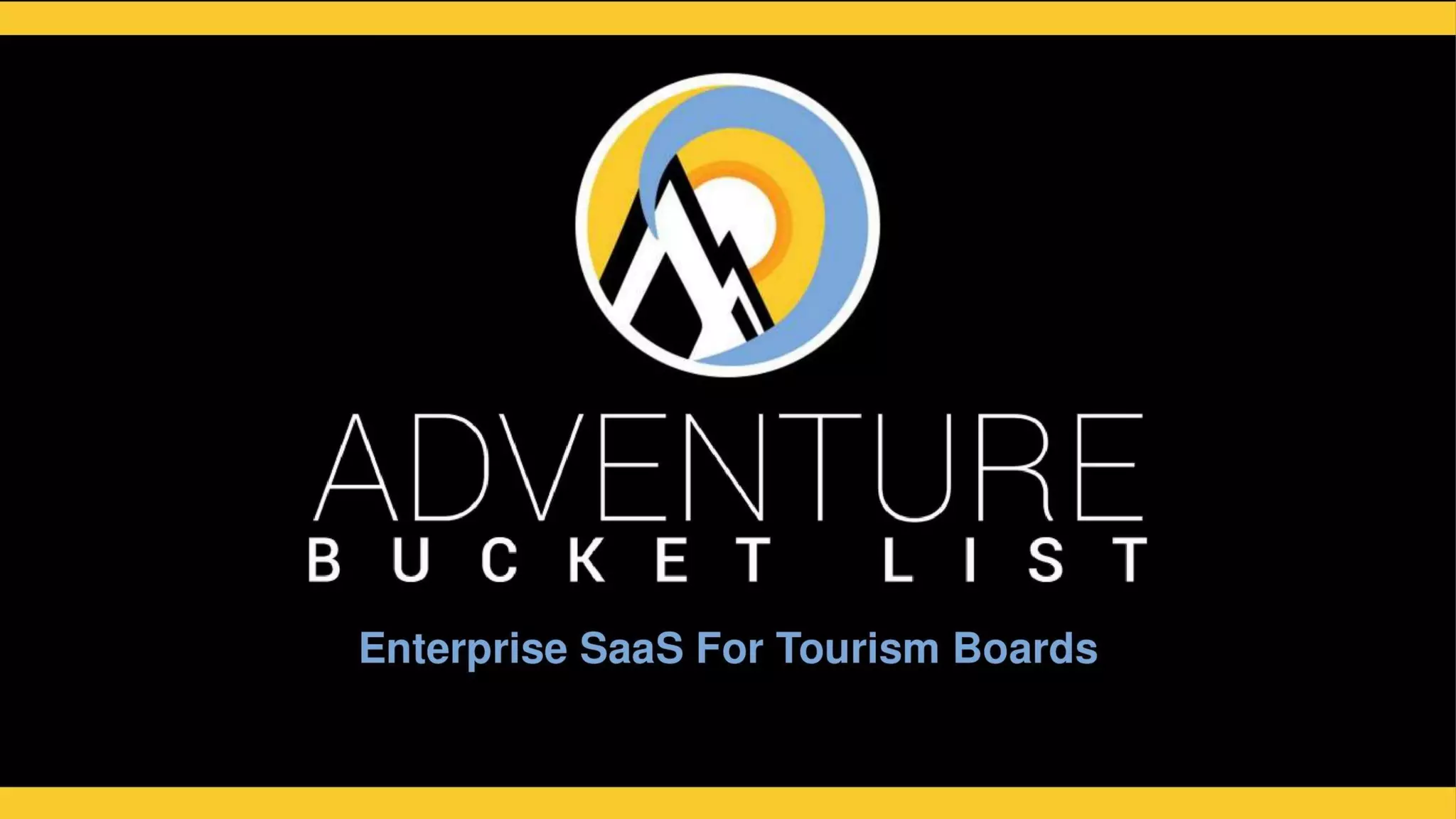 Adventure Bucket List pitch deck slide 2