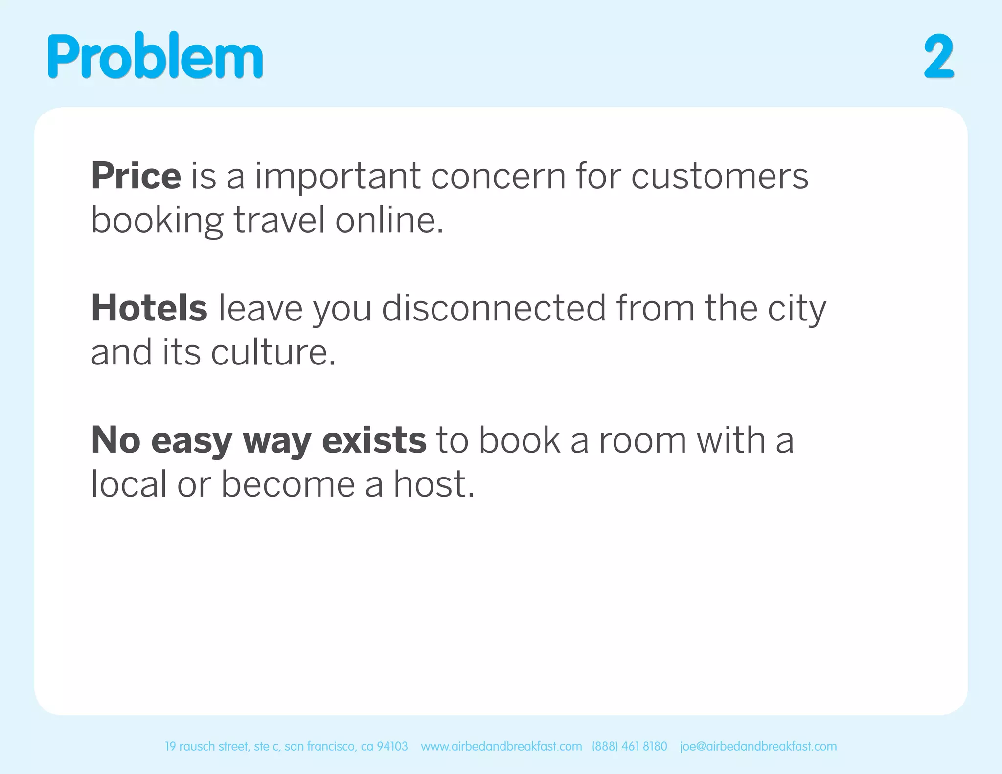 Airbnb pitch deck slide 2