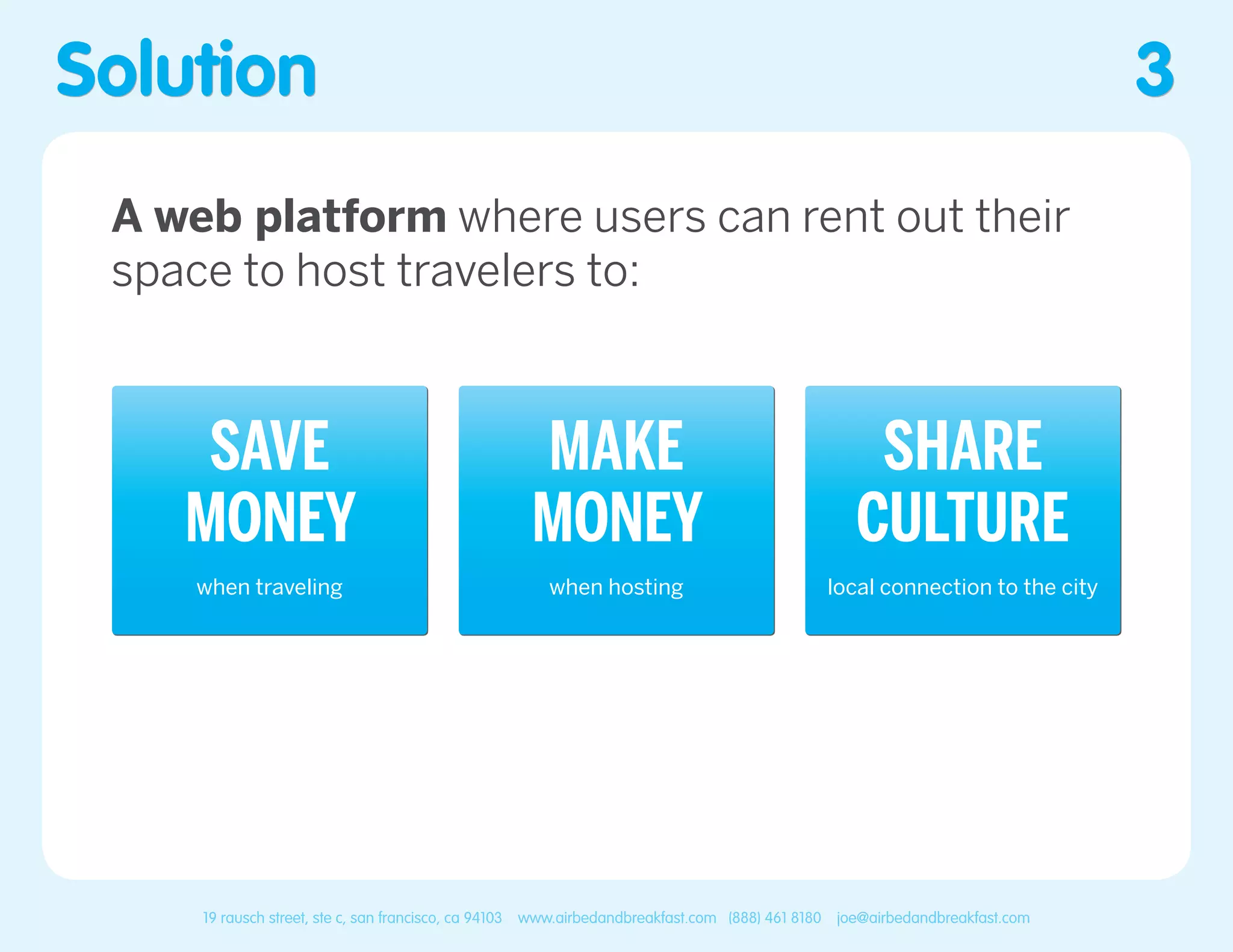 Airbnb pitch deck slide 3