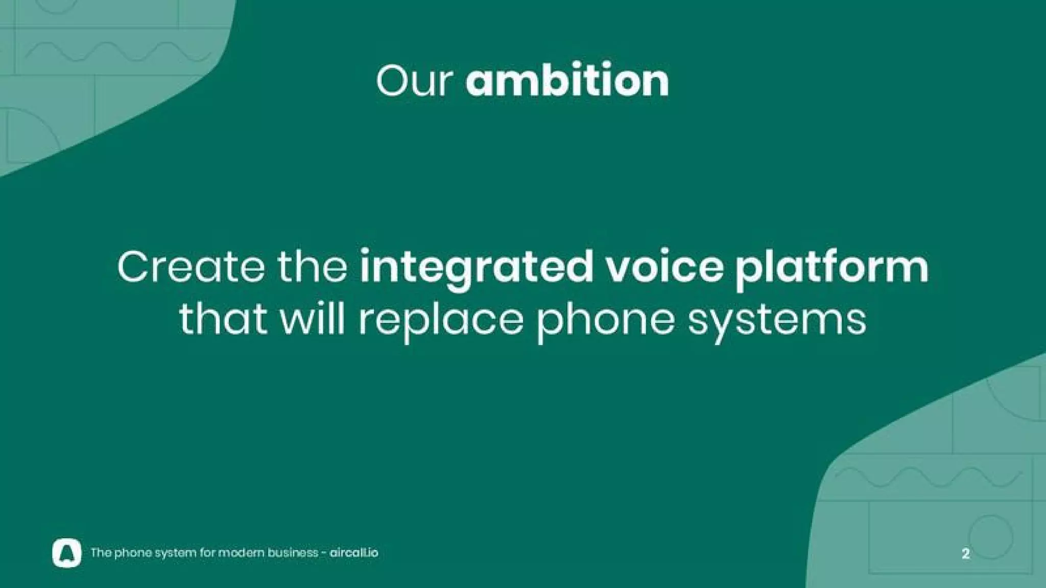 Aircall pitch deck slide 2