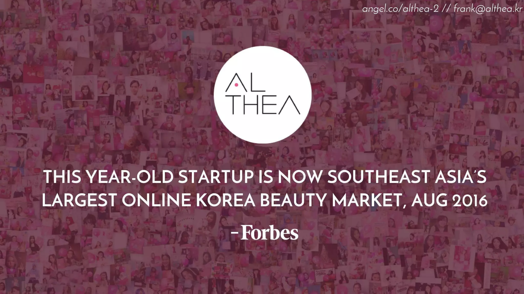 Althea pitch deck slide 3