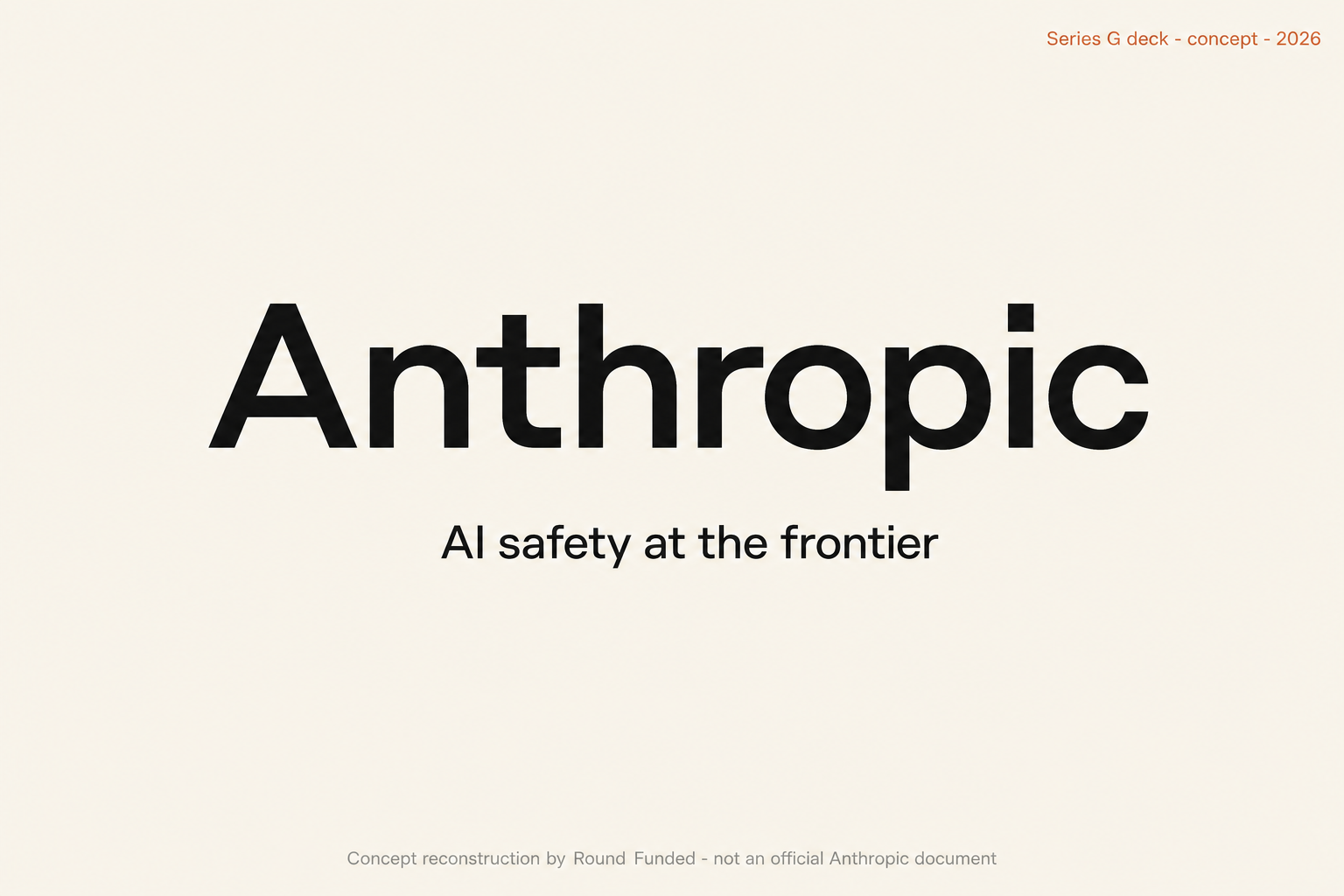 Anthropic pitch deck slide 1