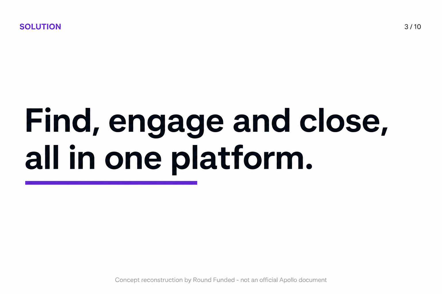 Apollo pitch deck slide 3
