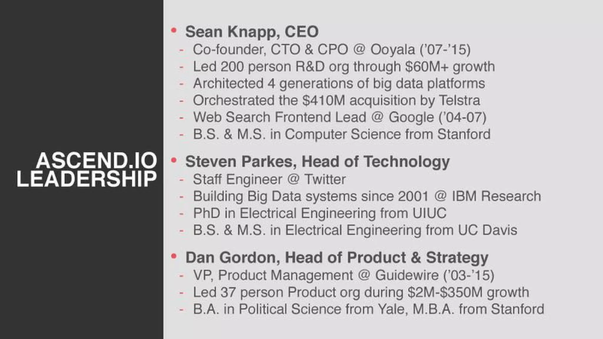 Ascend pitch deck slide 2