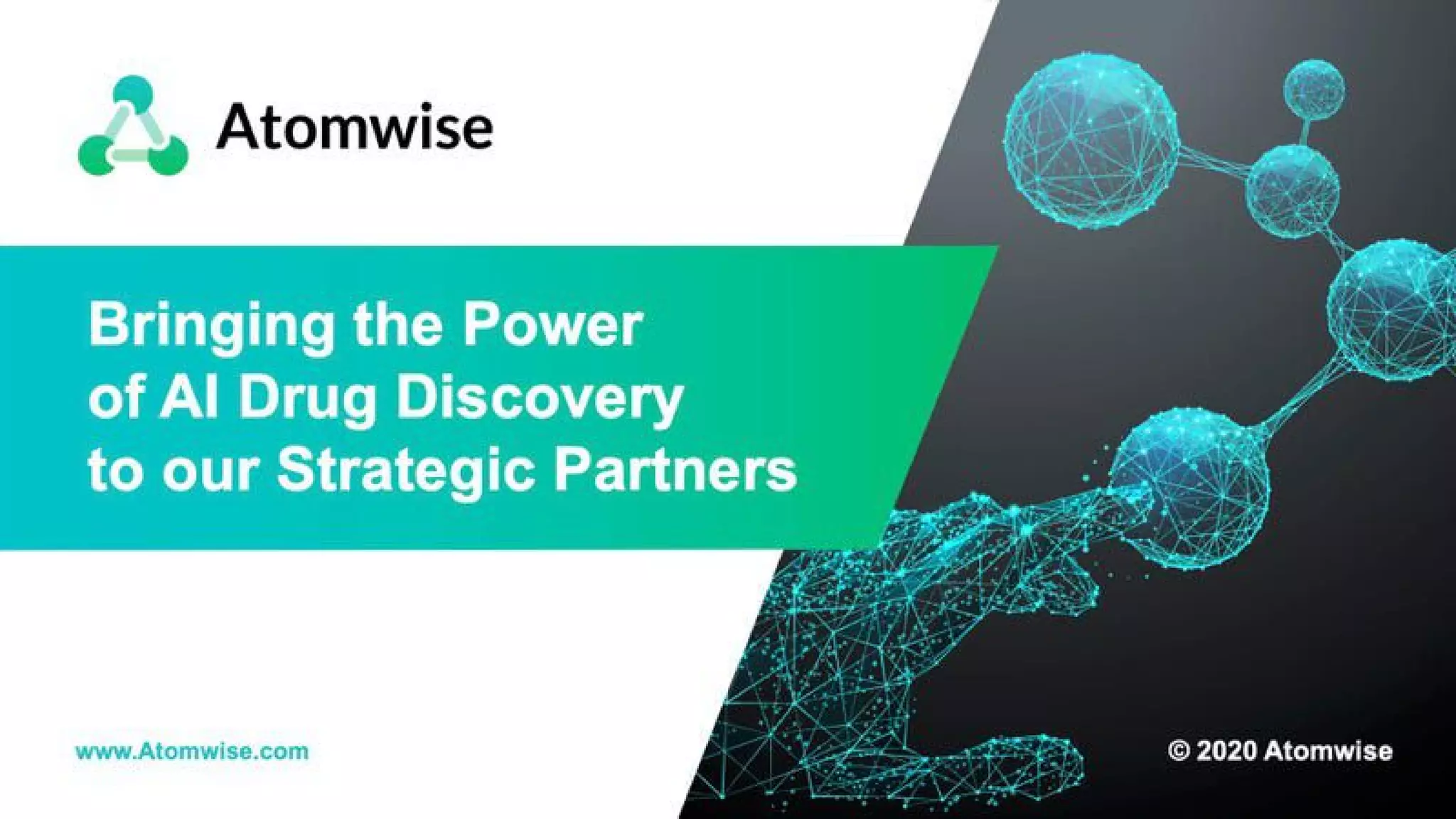 Atomwise pitch deck slide 1
