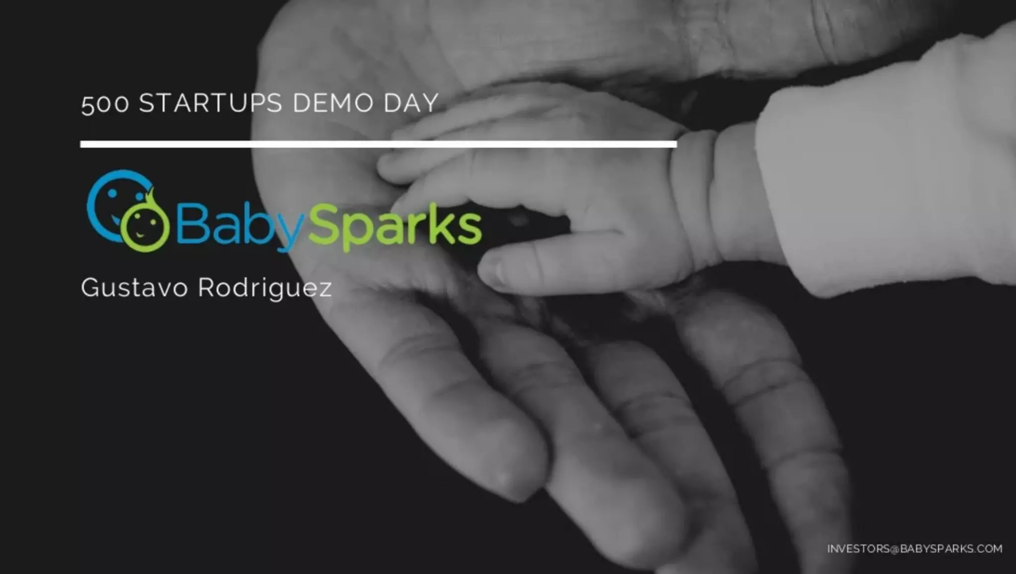 Baby Sparks pitch deck slide 1