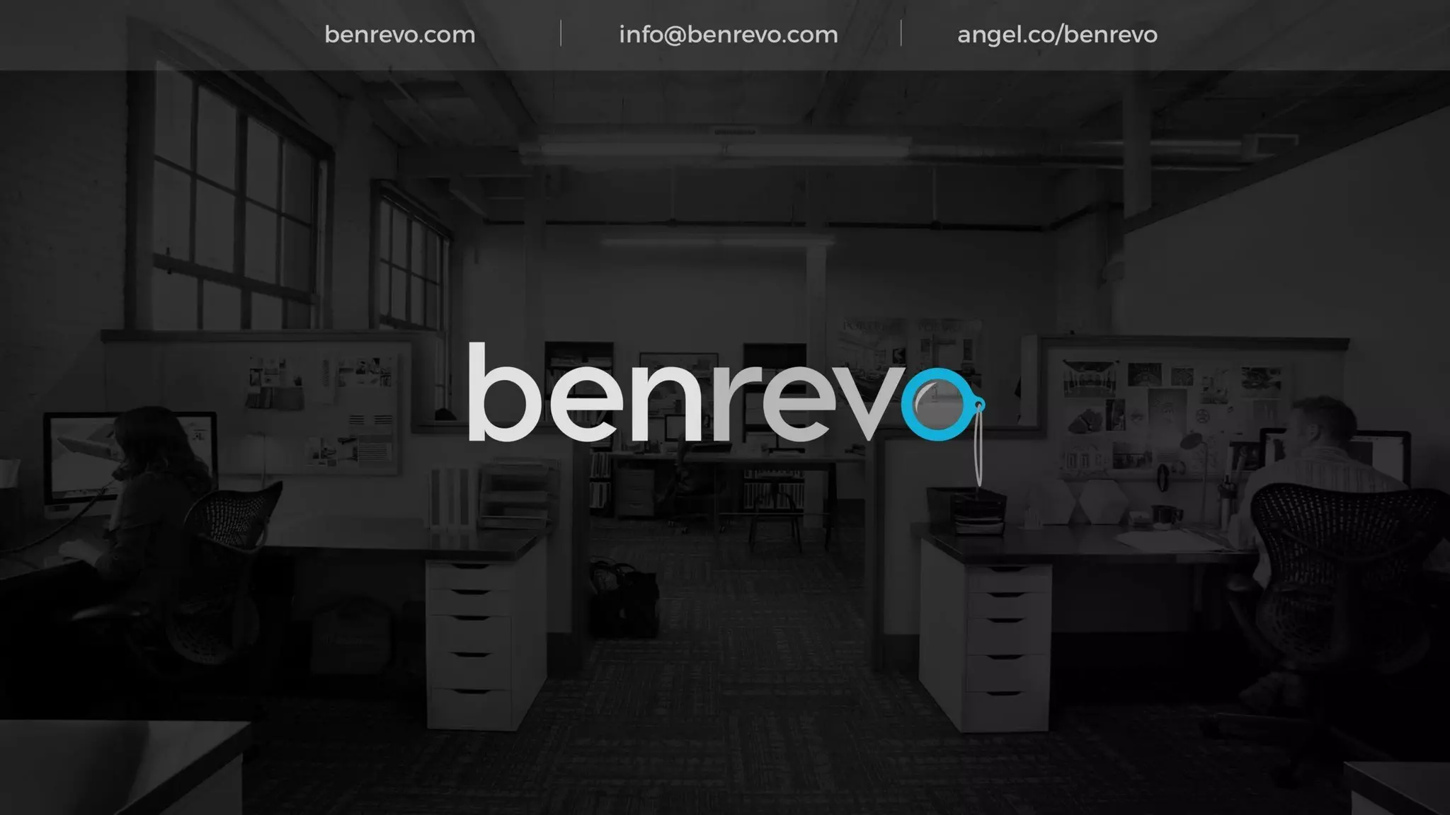 Ben Revo pitch deck slide 1