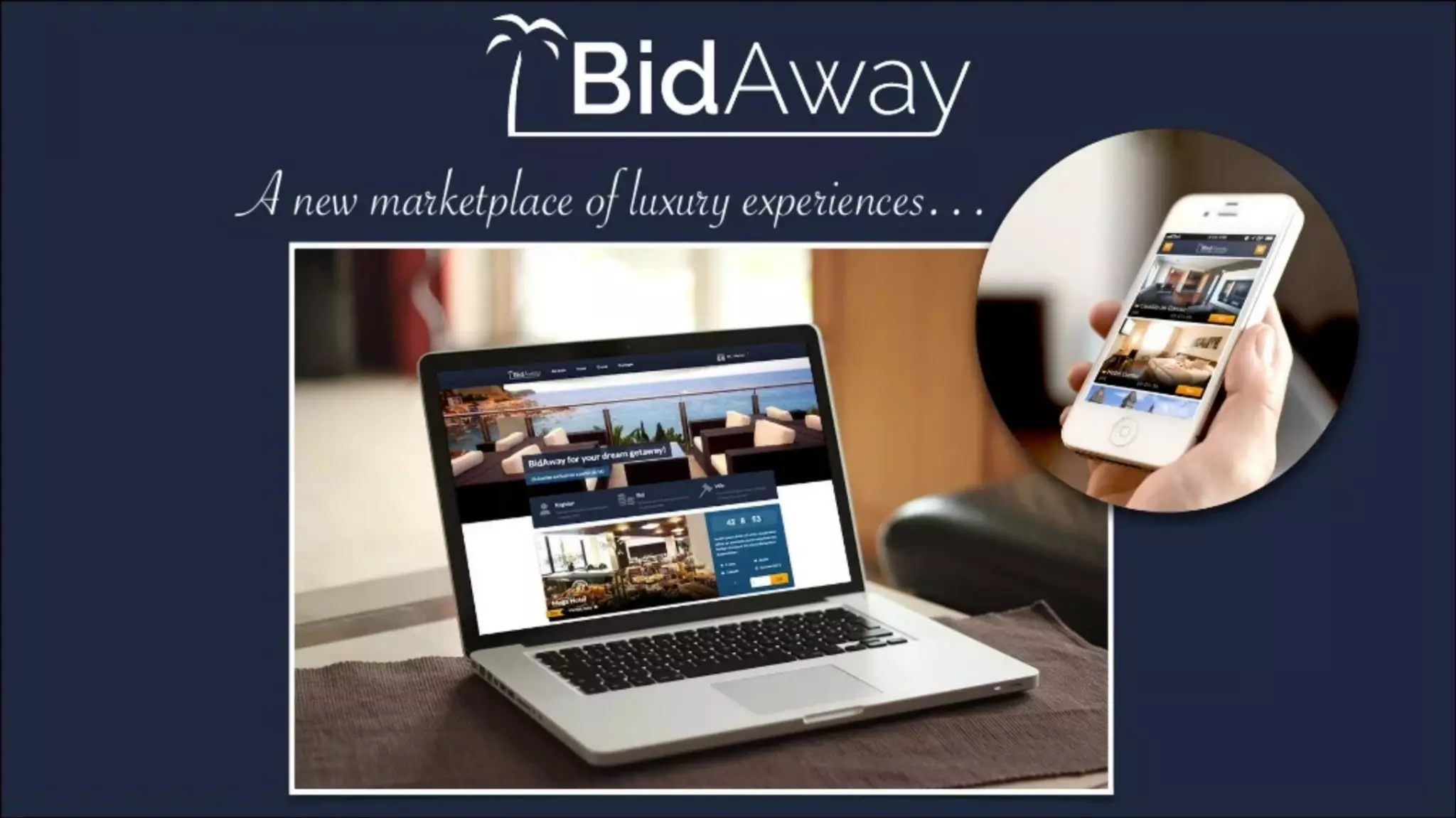 Bid Away pitch deck slide 1