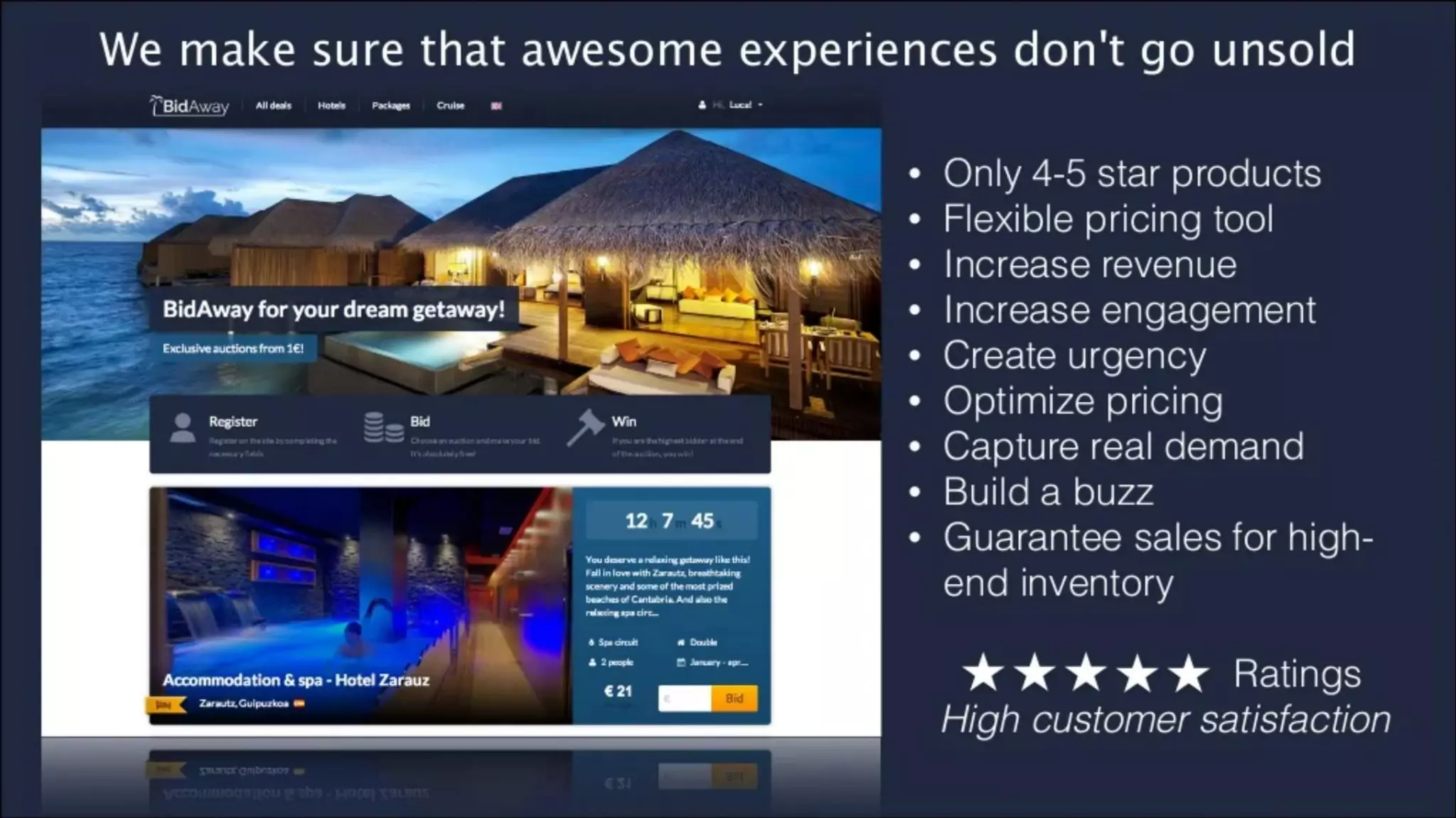Bid Away pitch deck slide 2