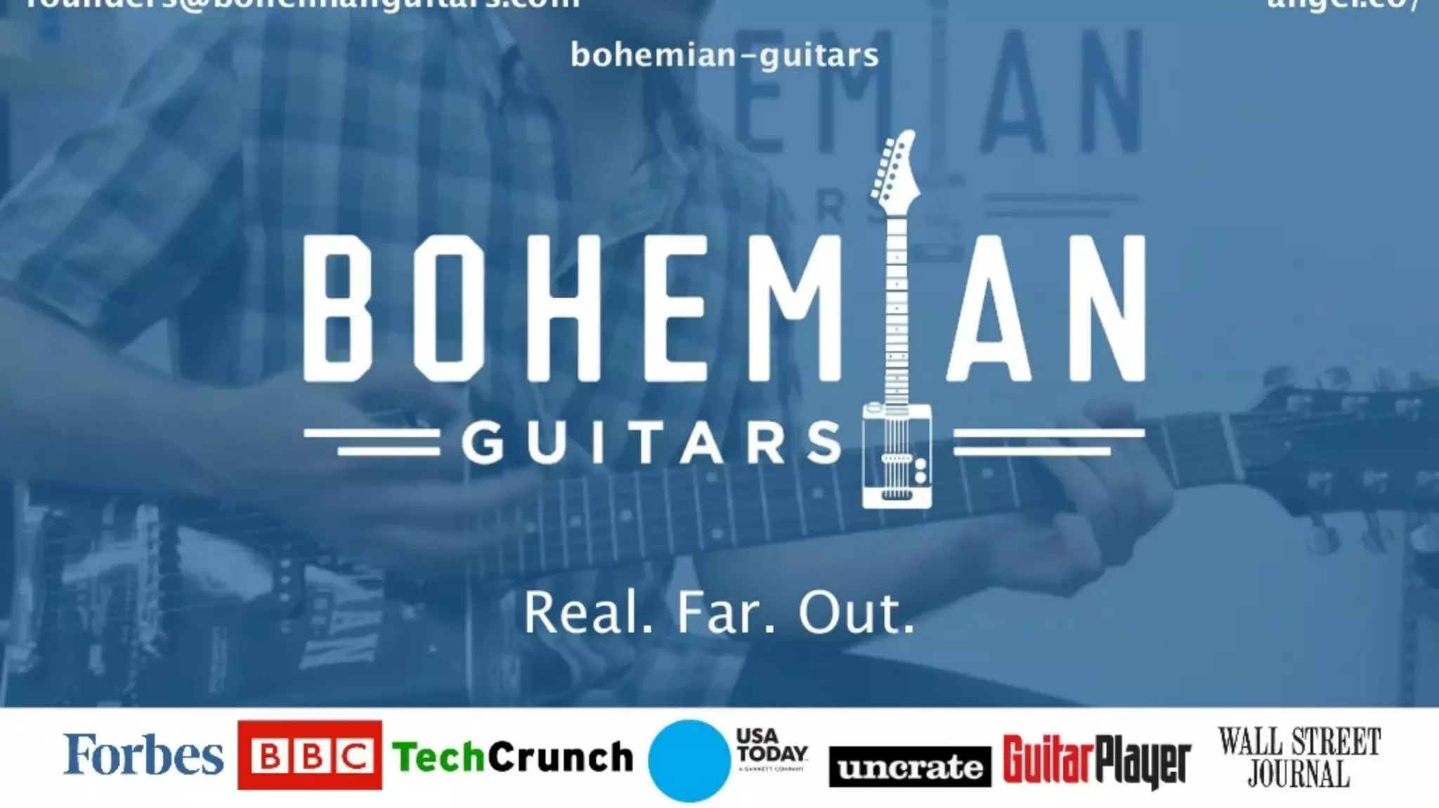 Bohemian Guitars pitch deck slide 1