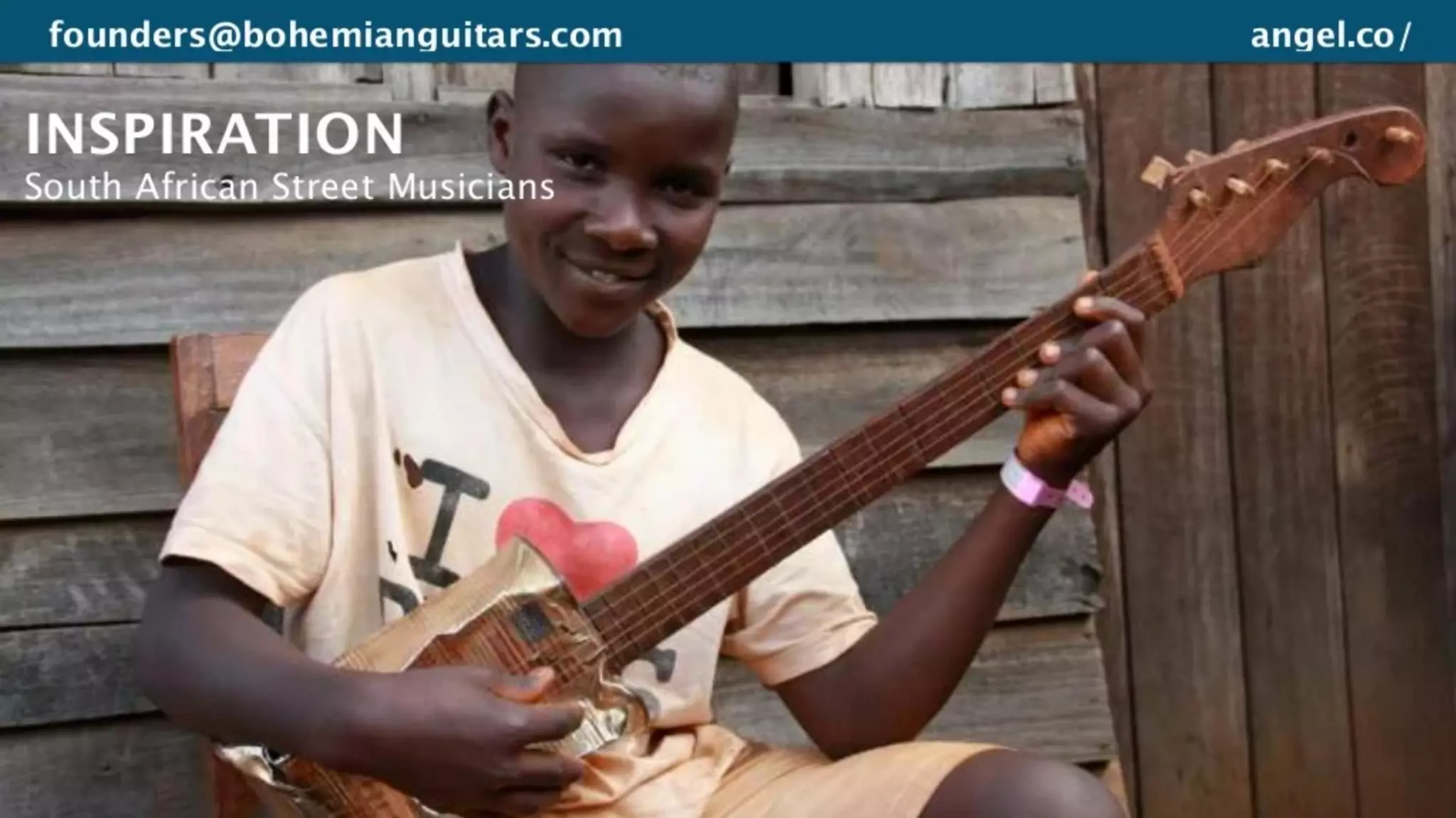 Bohemian Guitars pitch deck slide 2