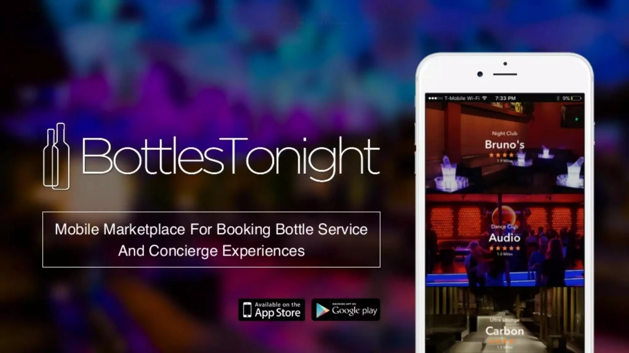 Bottles Tonight pitch deck slide 1