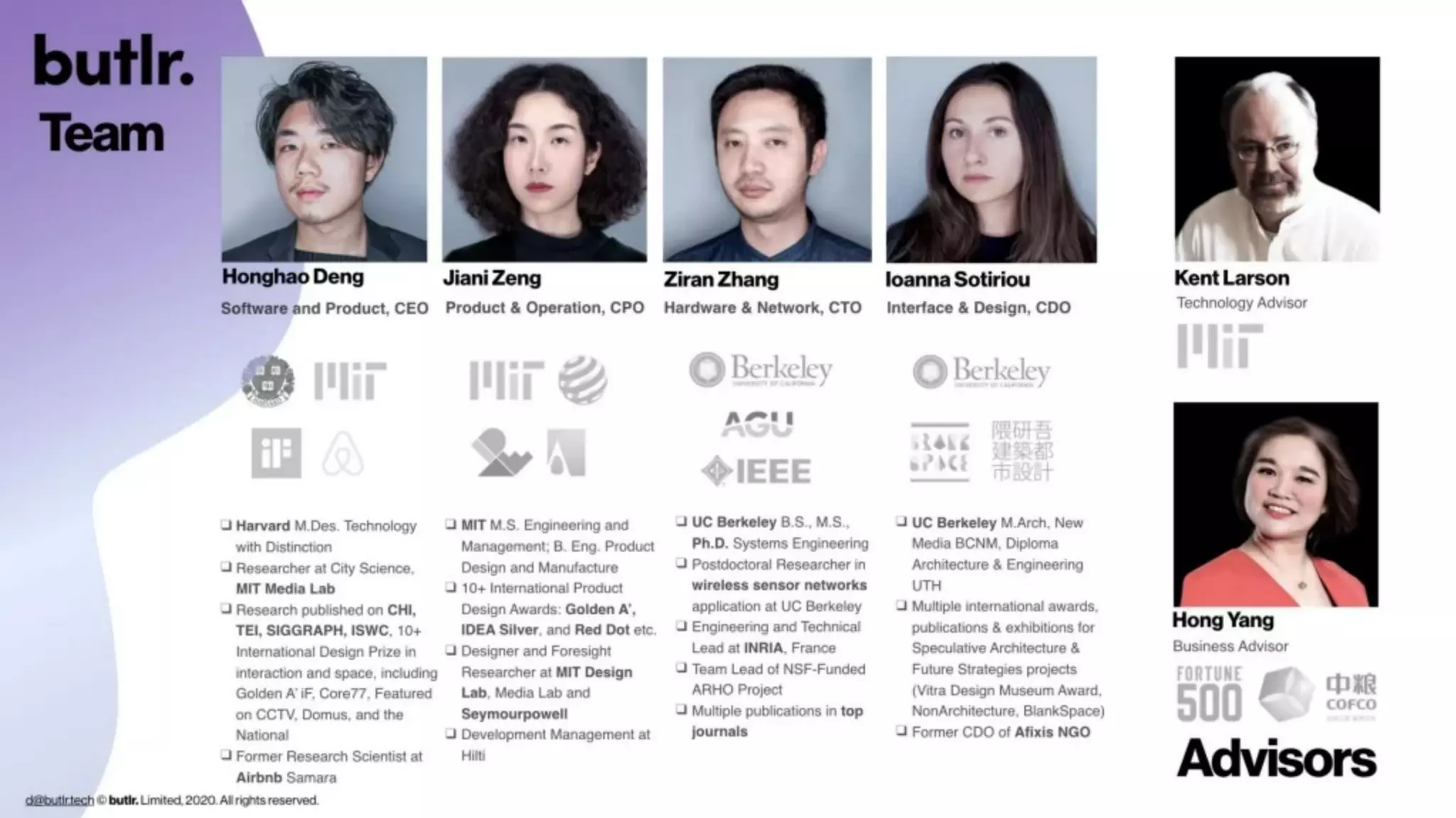 Butlr pitch deck slide 3