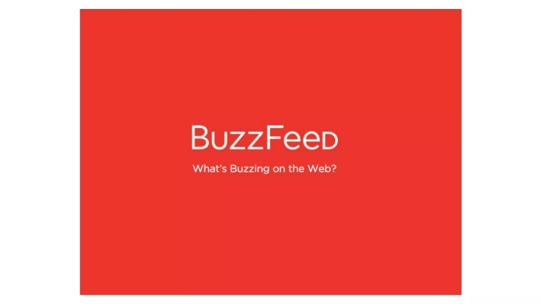 BuzzFeed pitch deck slide 1
