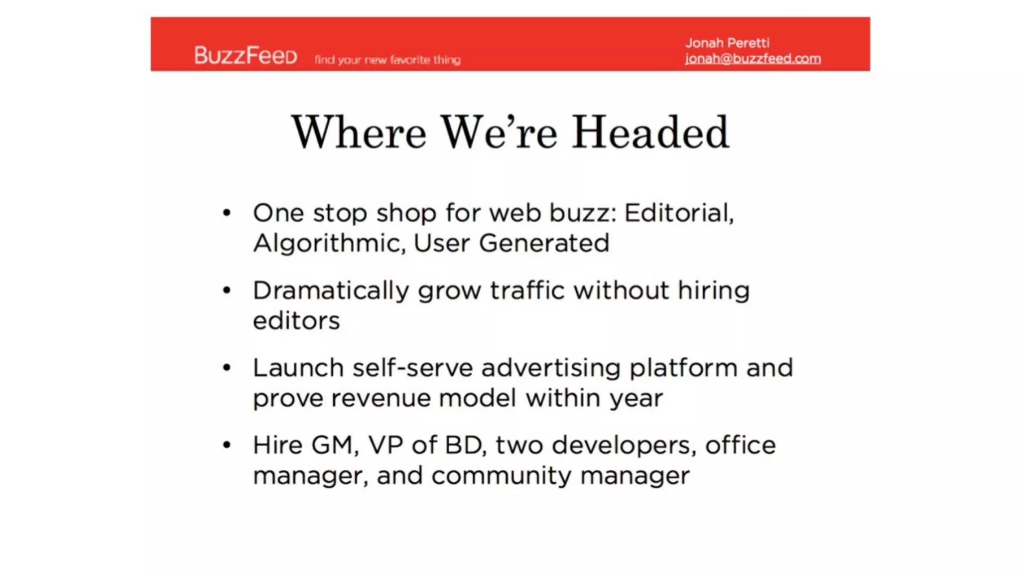 BuzzFeed pitch deck slide 3