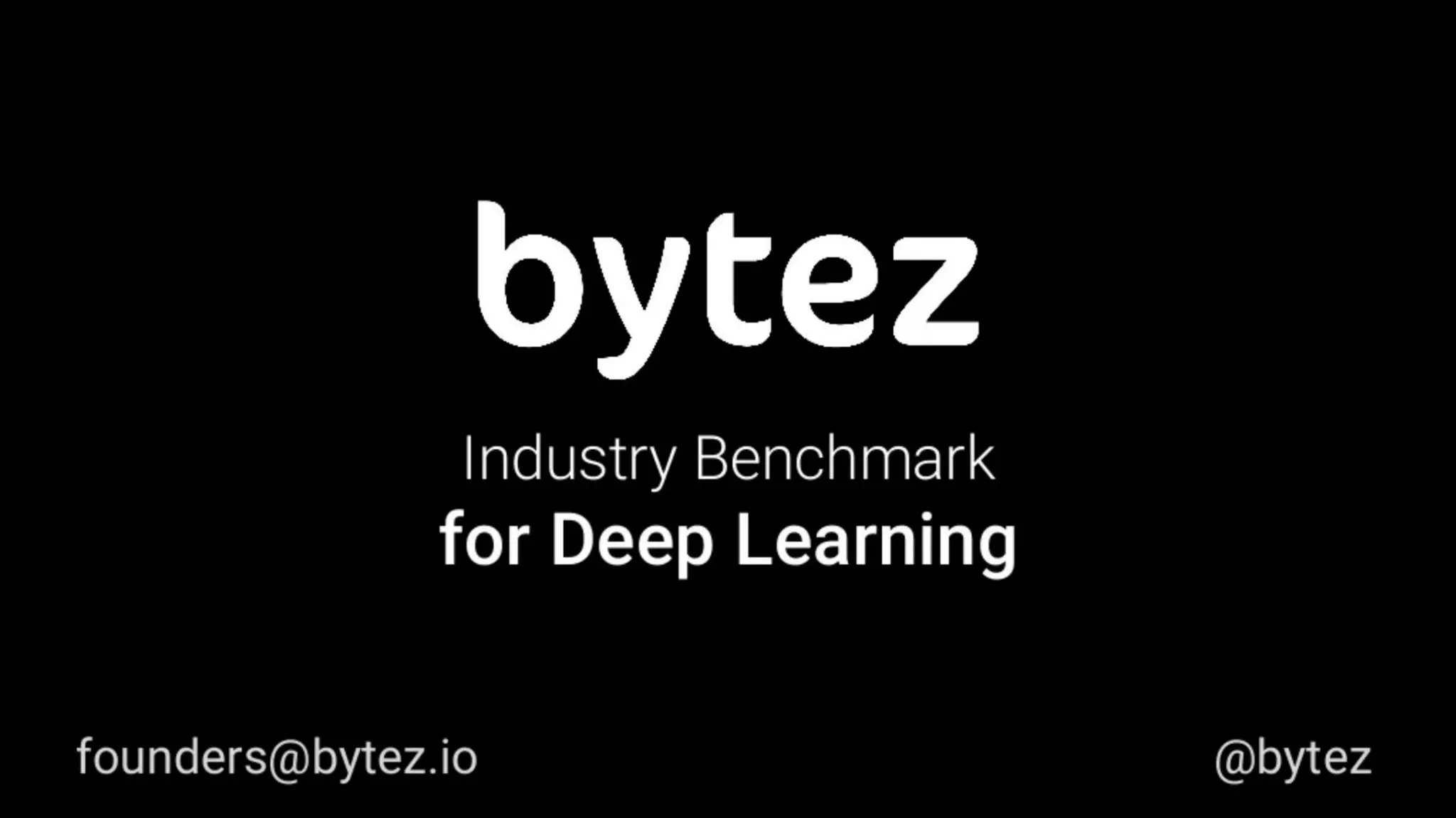 Bytez pitch deck slide 1