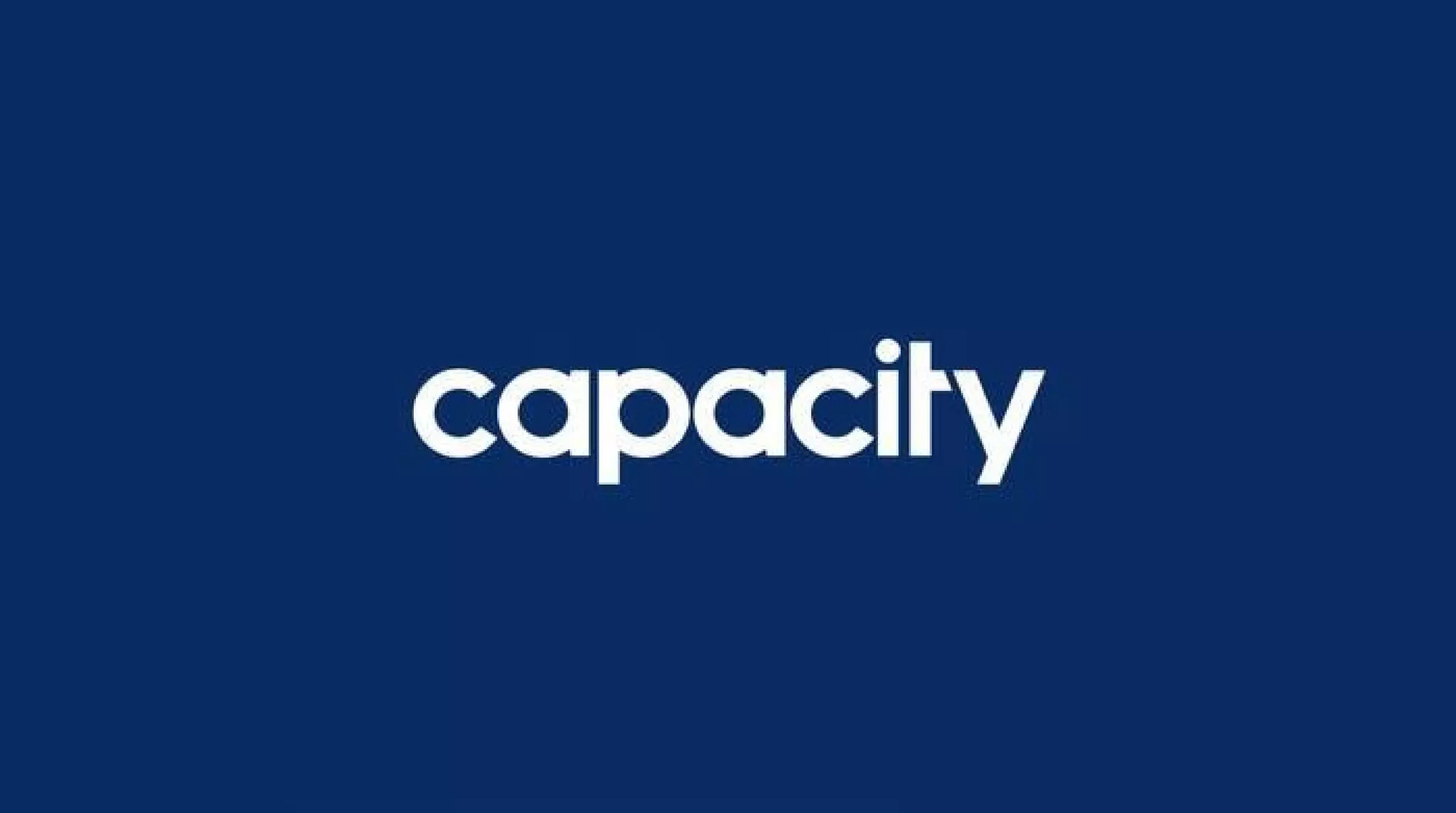 Capacity pitch deck slide 1