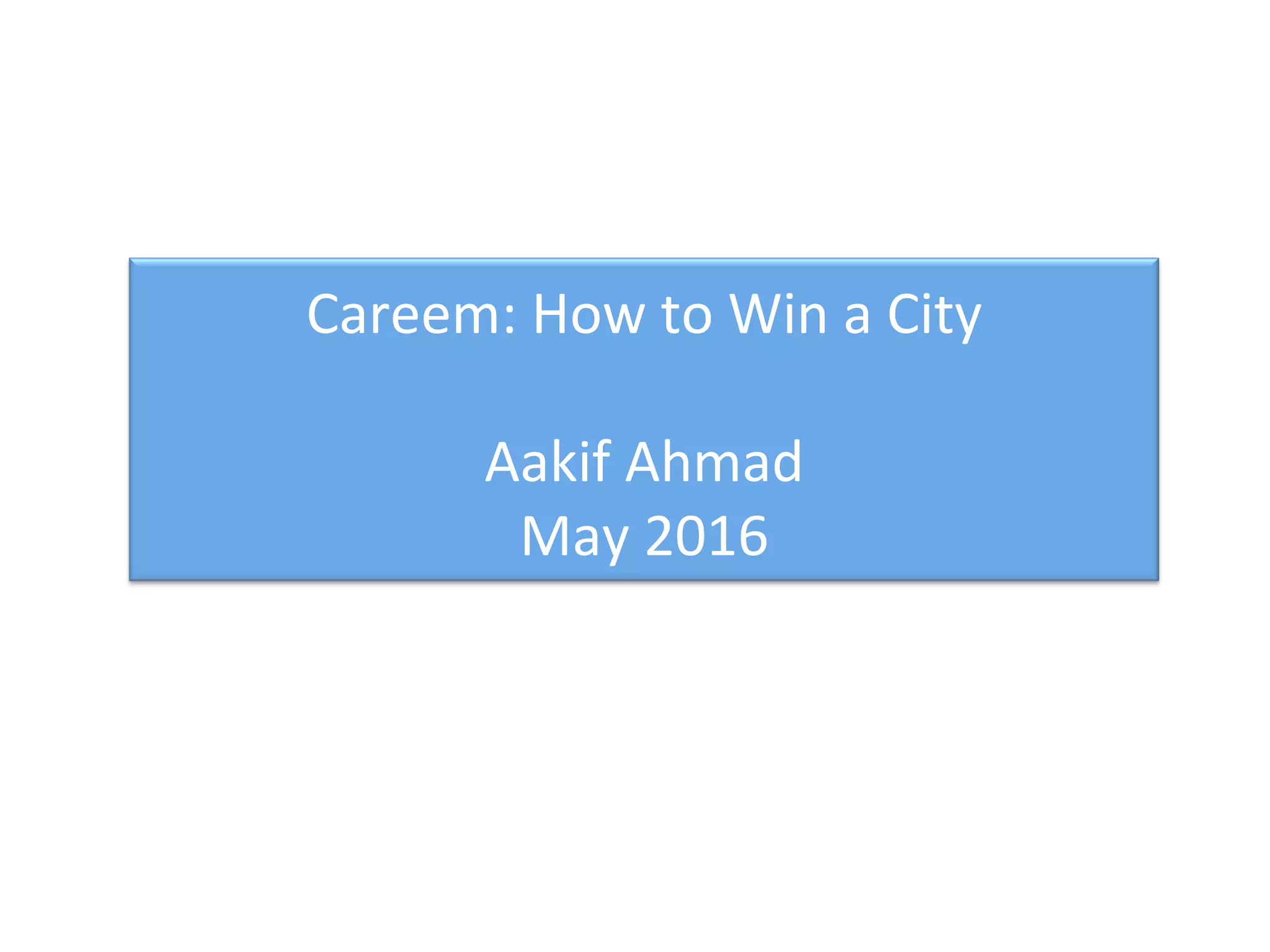 Careem pitch deck slide 1