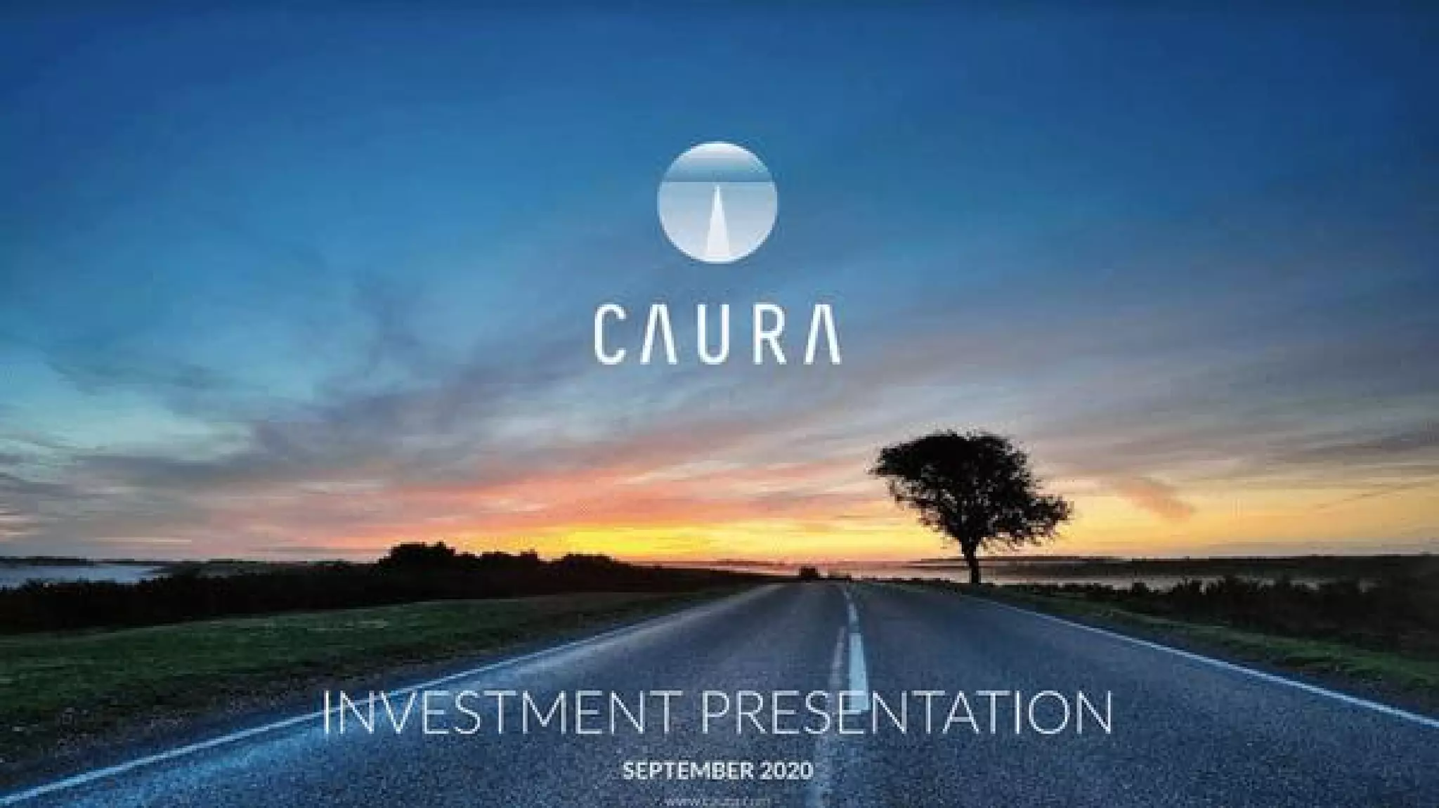 Caura pitch deck slide 1
