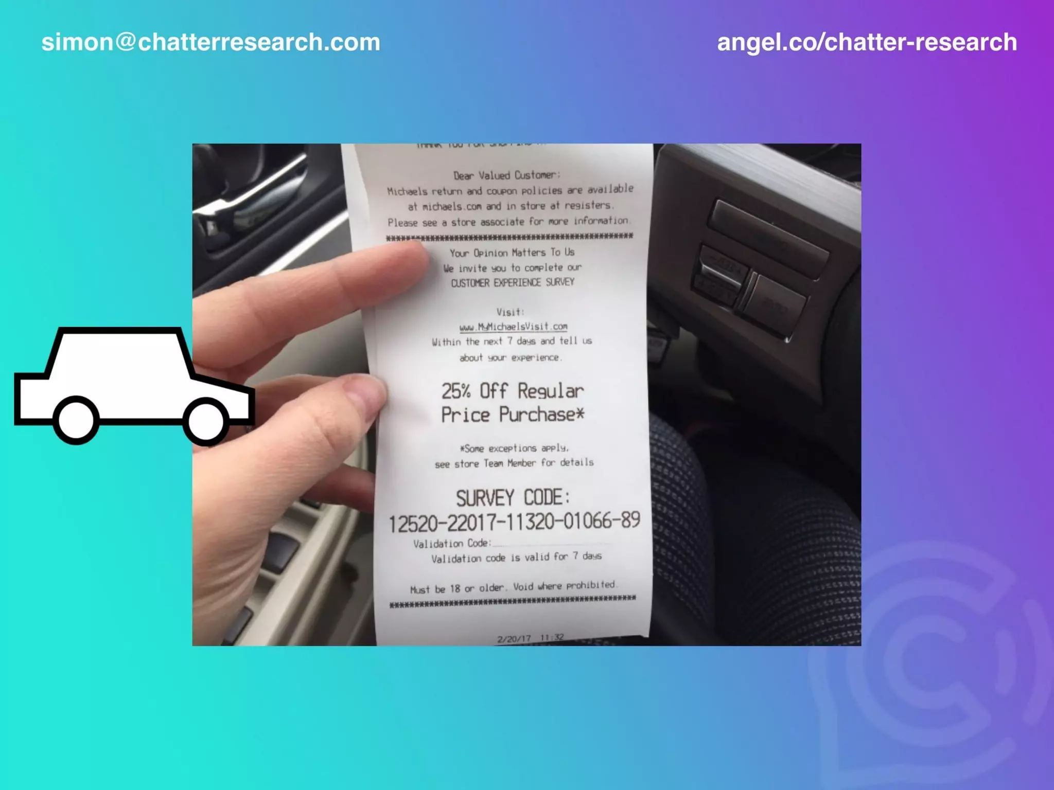 Chatter Research pitch deck slide 3