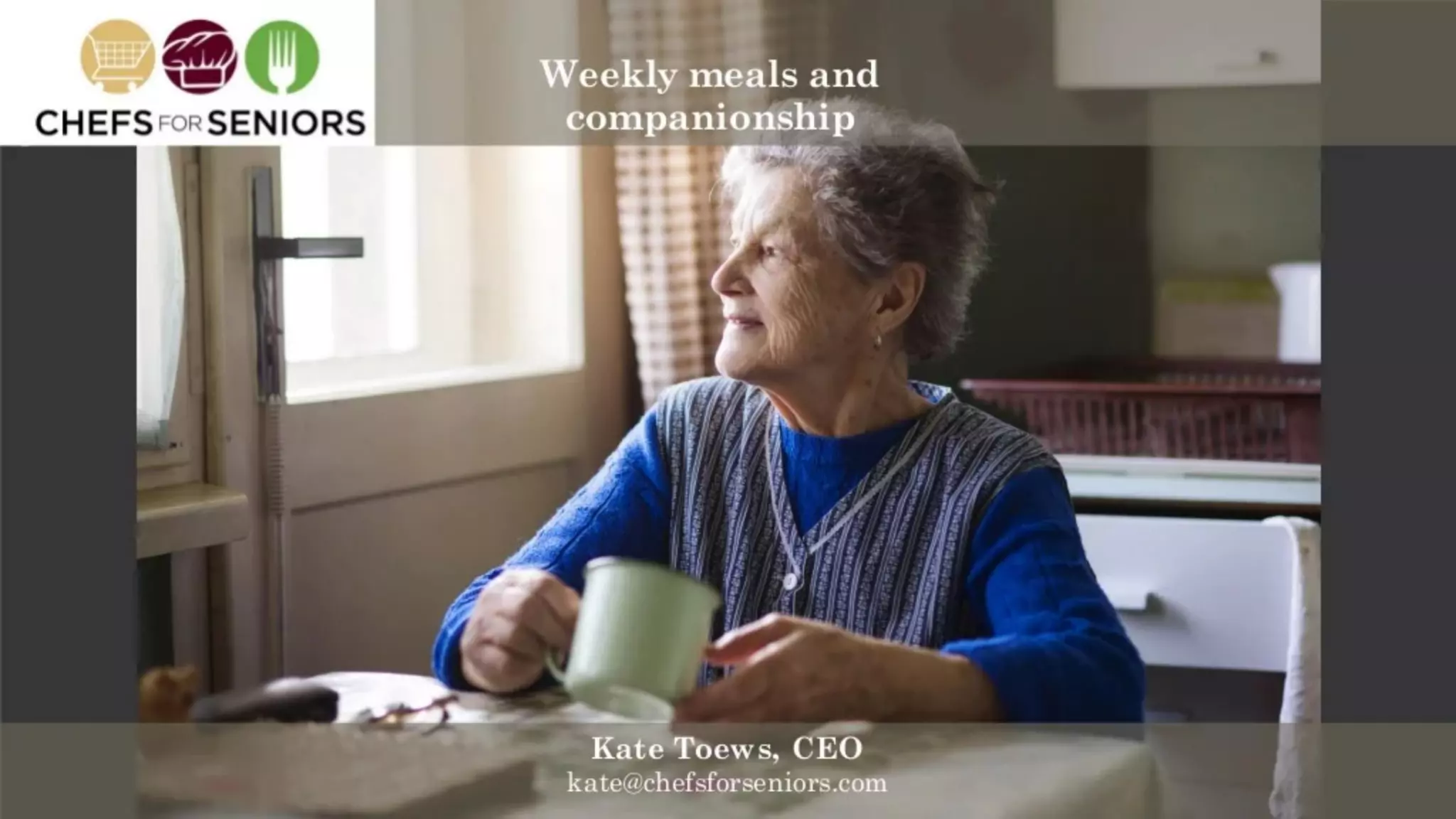Chefs For Seniors pitch deck slide 1