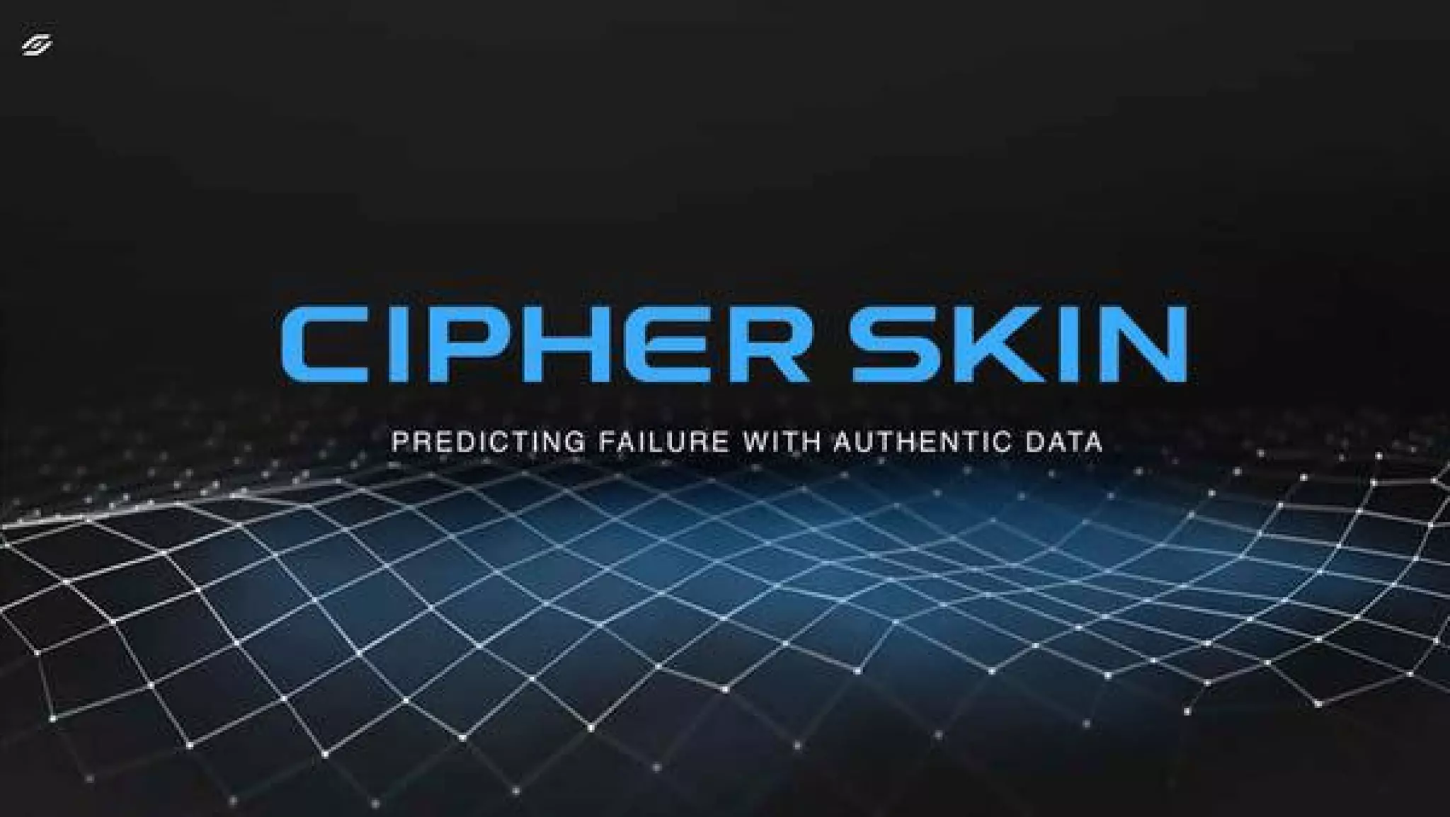 Cipher Skin pitch deck slide 1