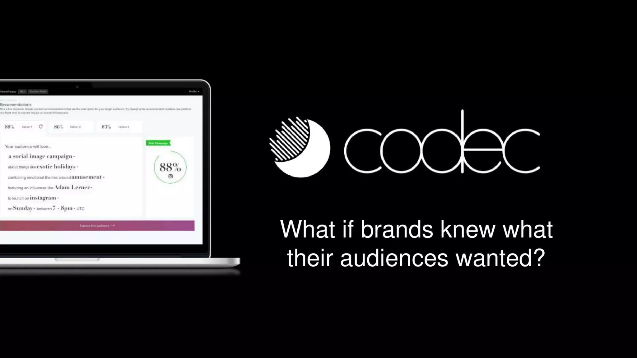 Codec pitch deck slide 1