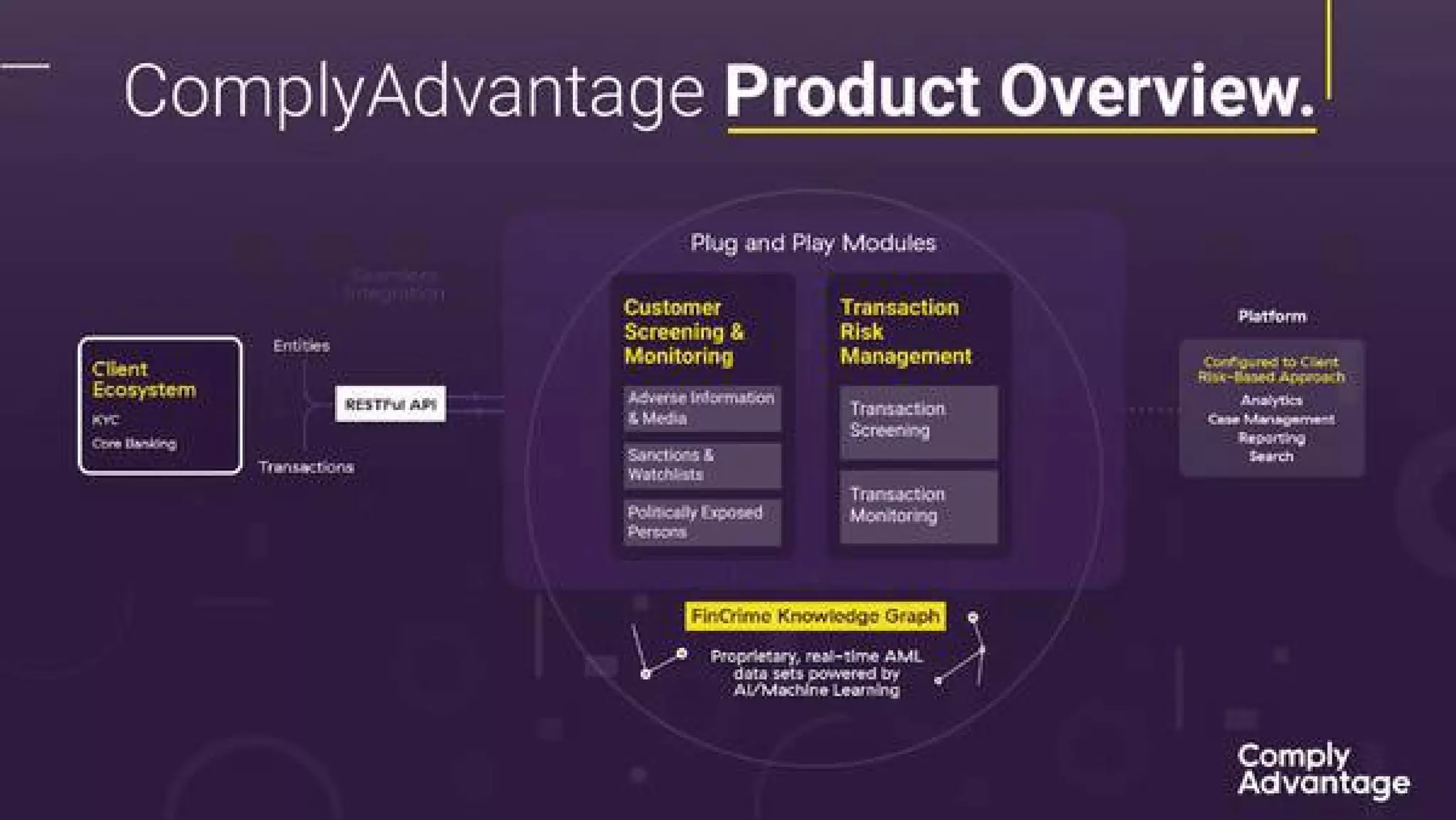 Complyadvantage pitch deck slide 3