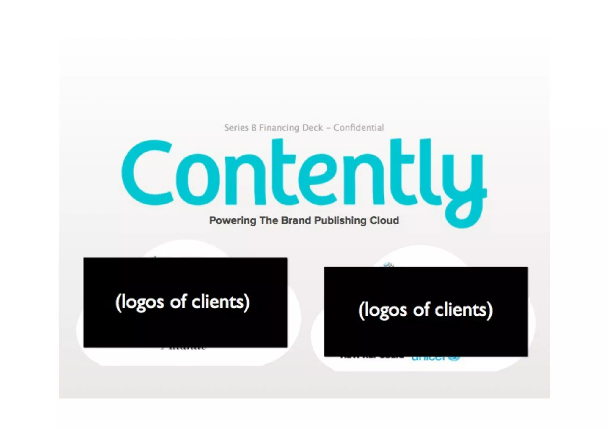 Contently pitch deck slide 1
