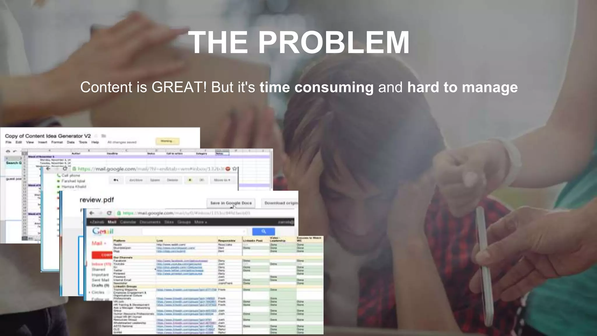 Contentools pitch deck slide 2
