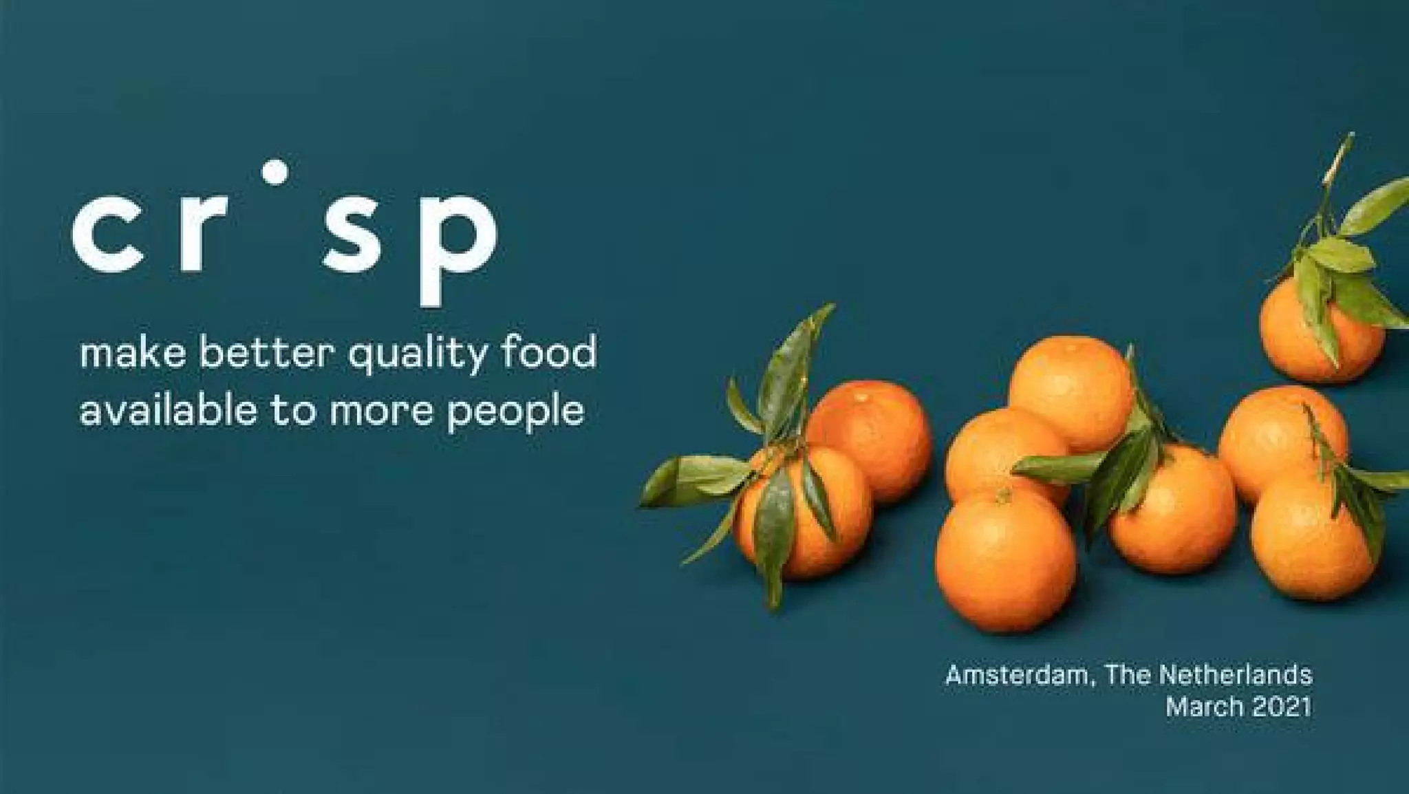 Crisp pitch deck slide 1