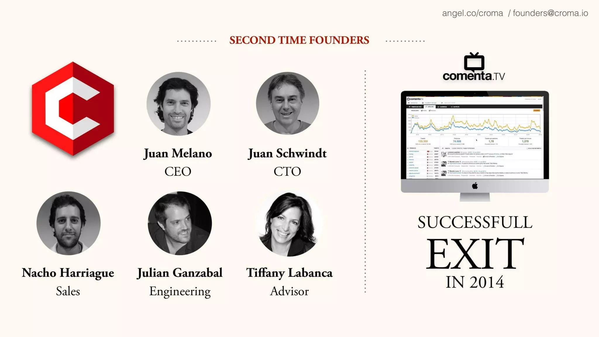 Cromaio pitch deck slide 2