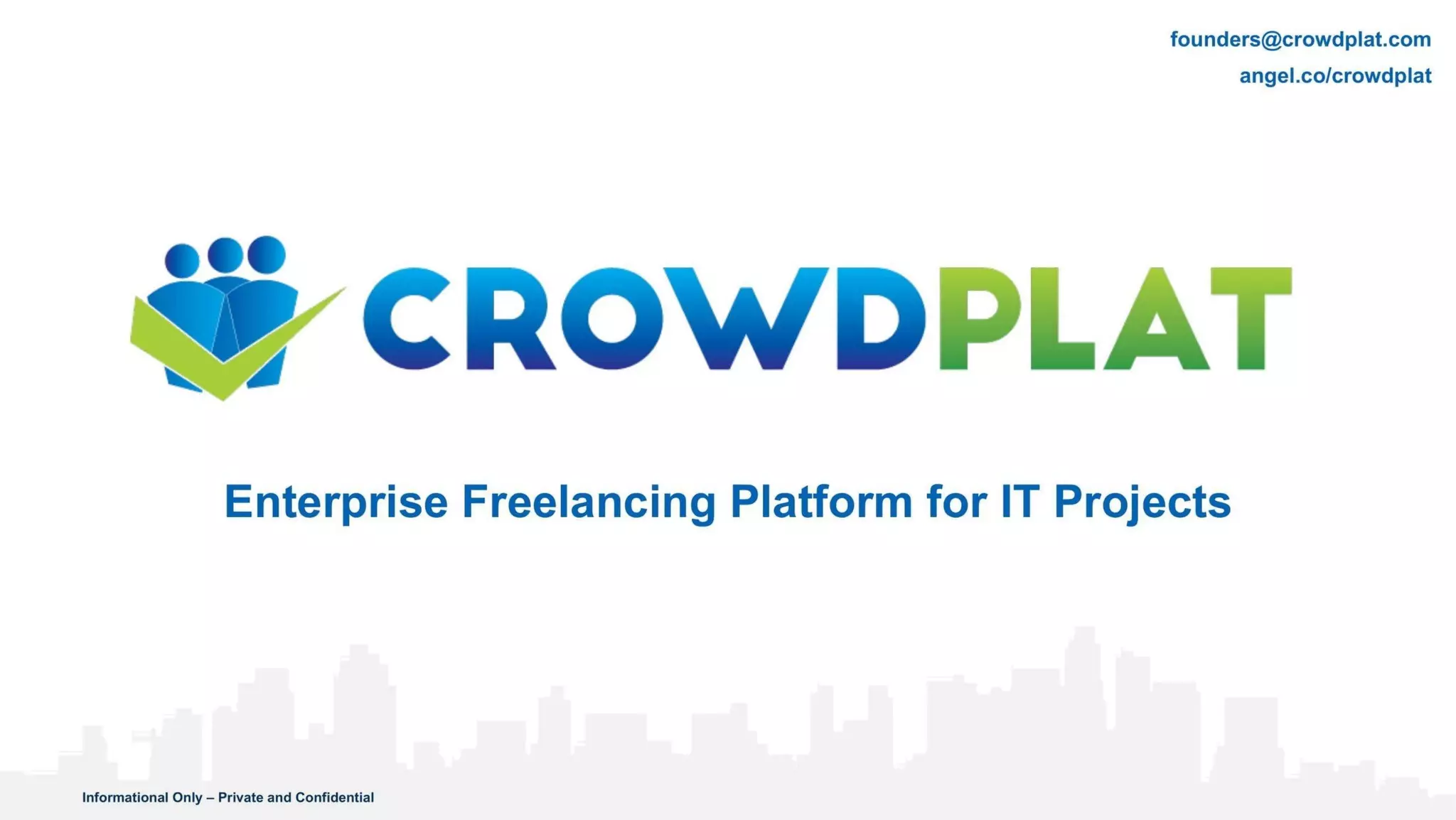 Crowdplat pitch deck slide 1