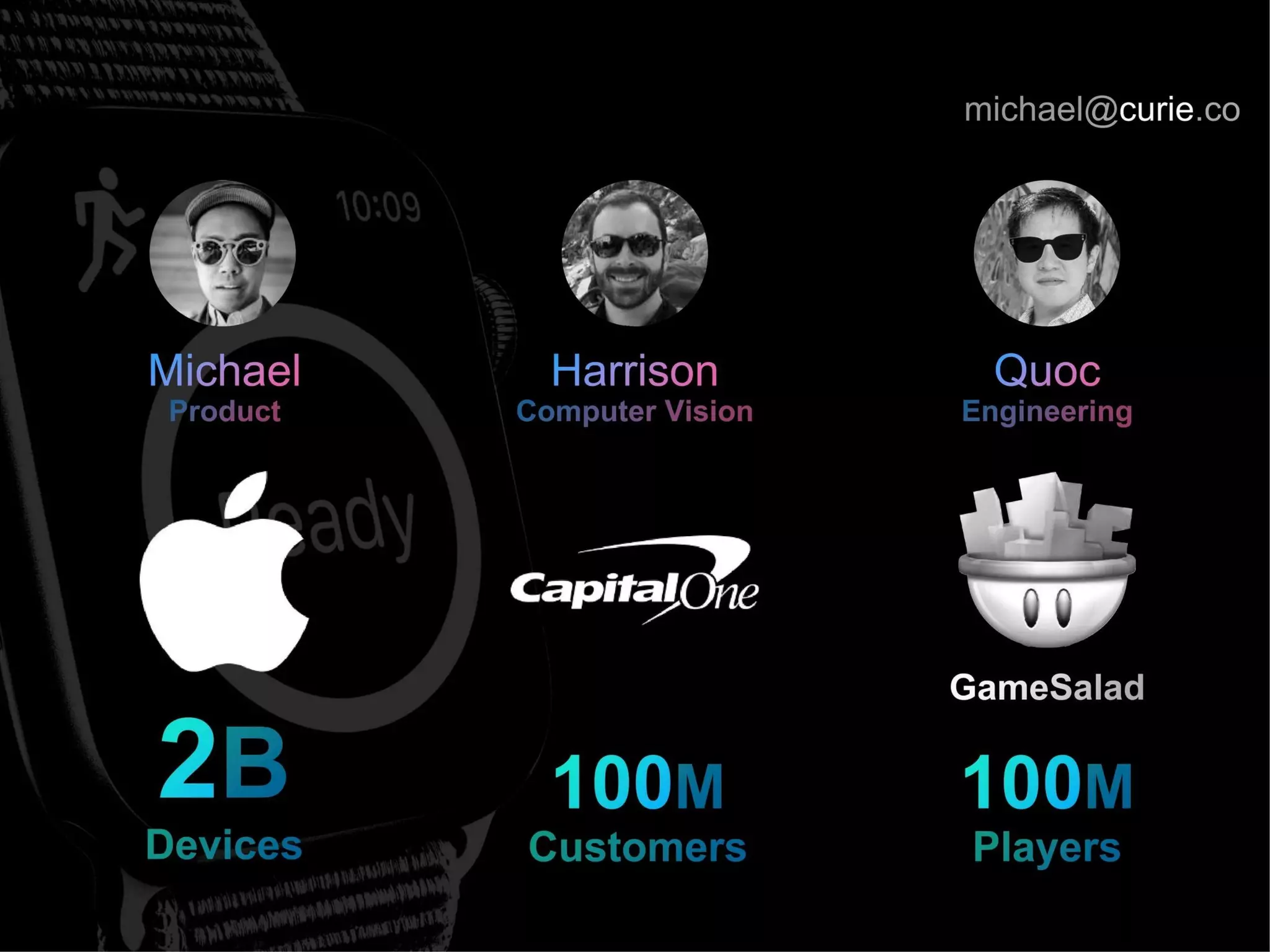 Curie pitch deck slide 2