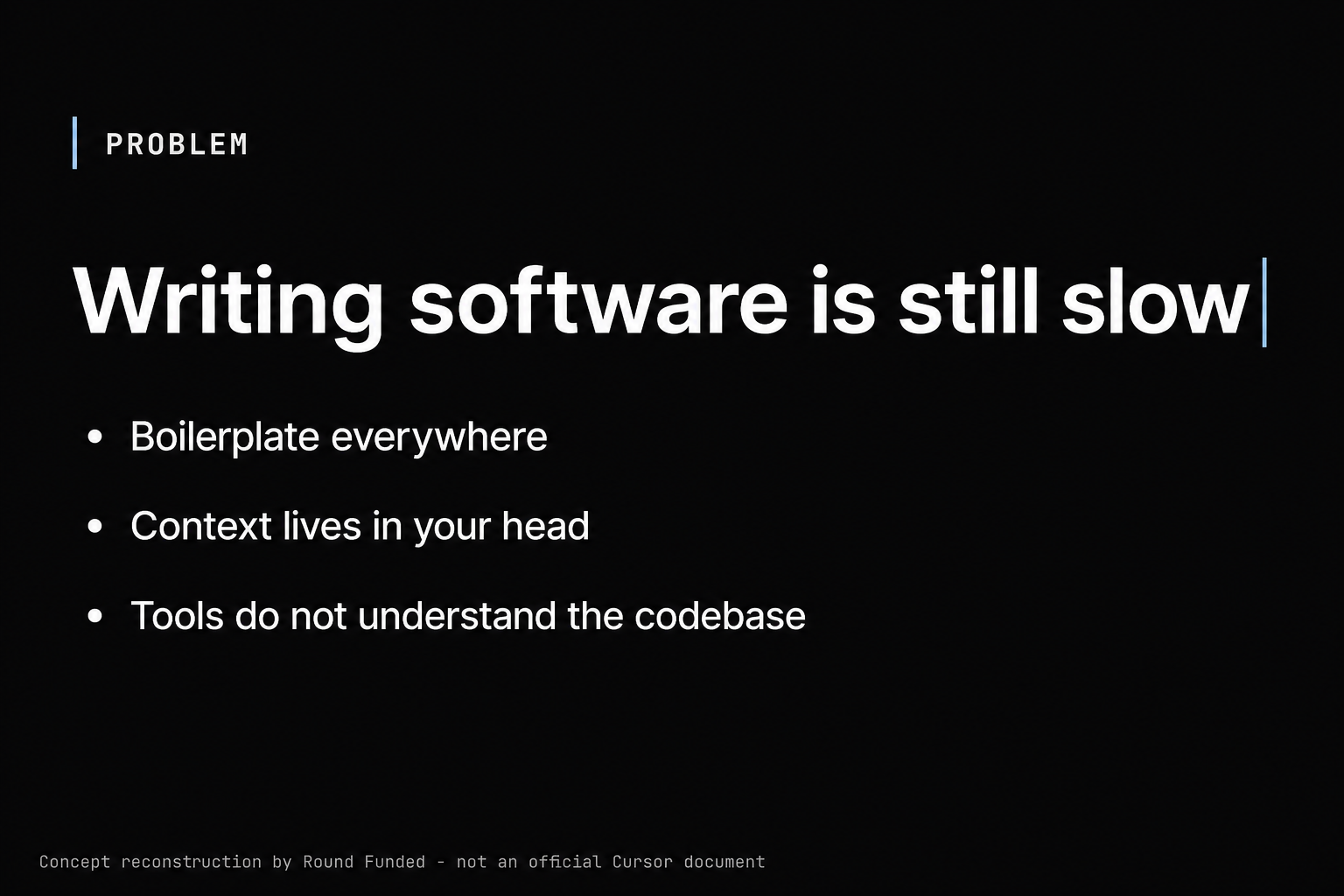 Cursor pitch deck slide 2