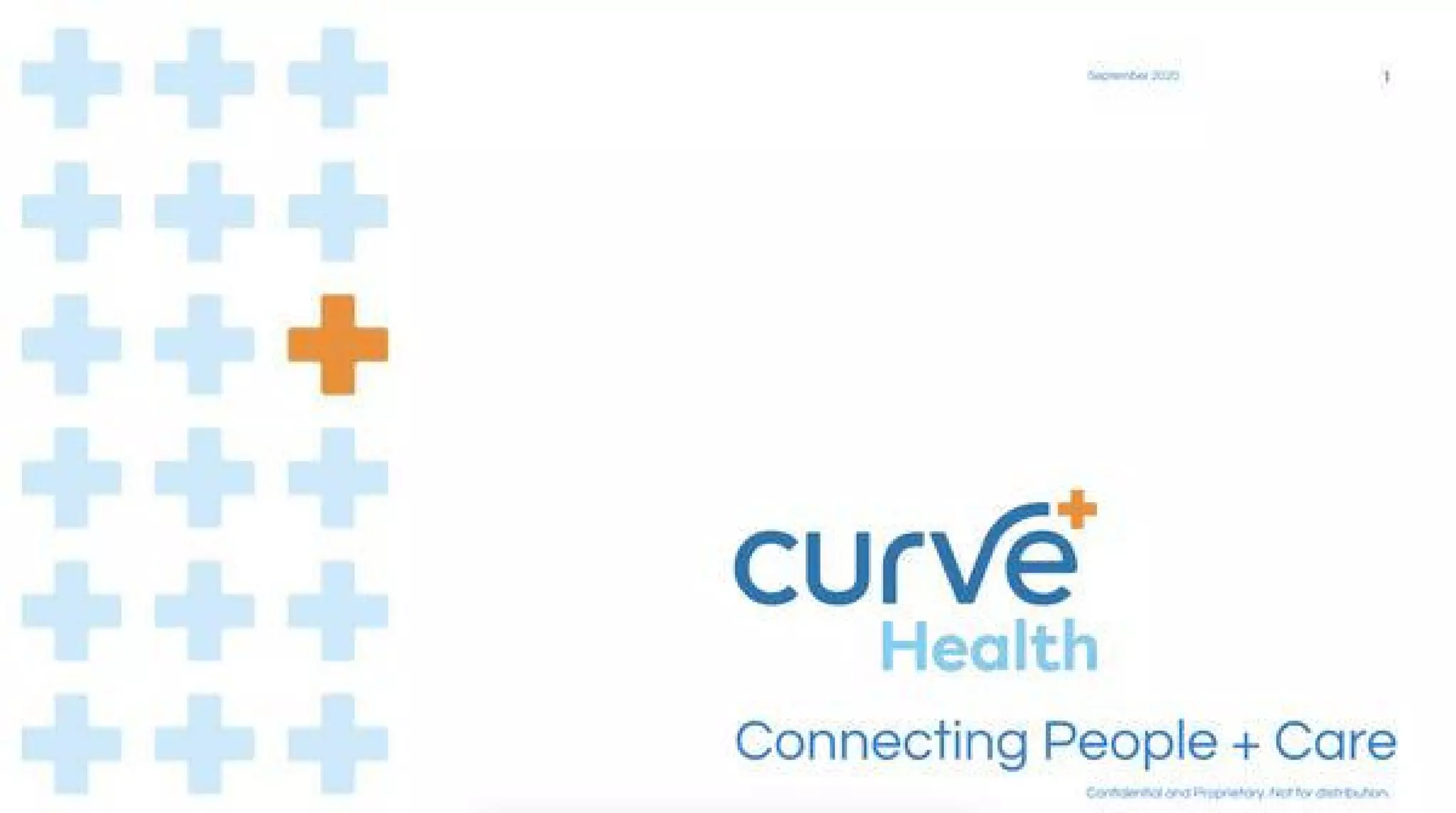Curve Health pitch deck slide 1