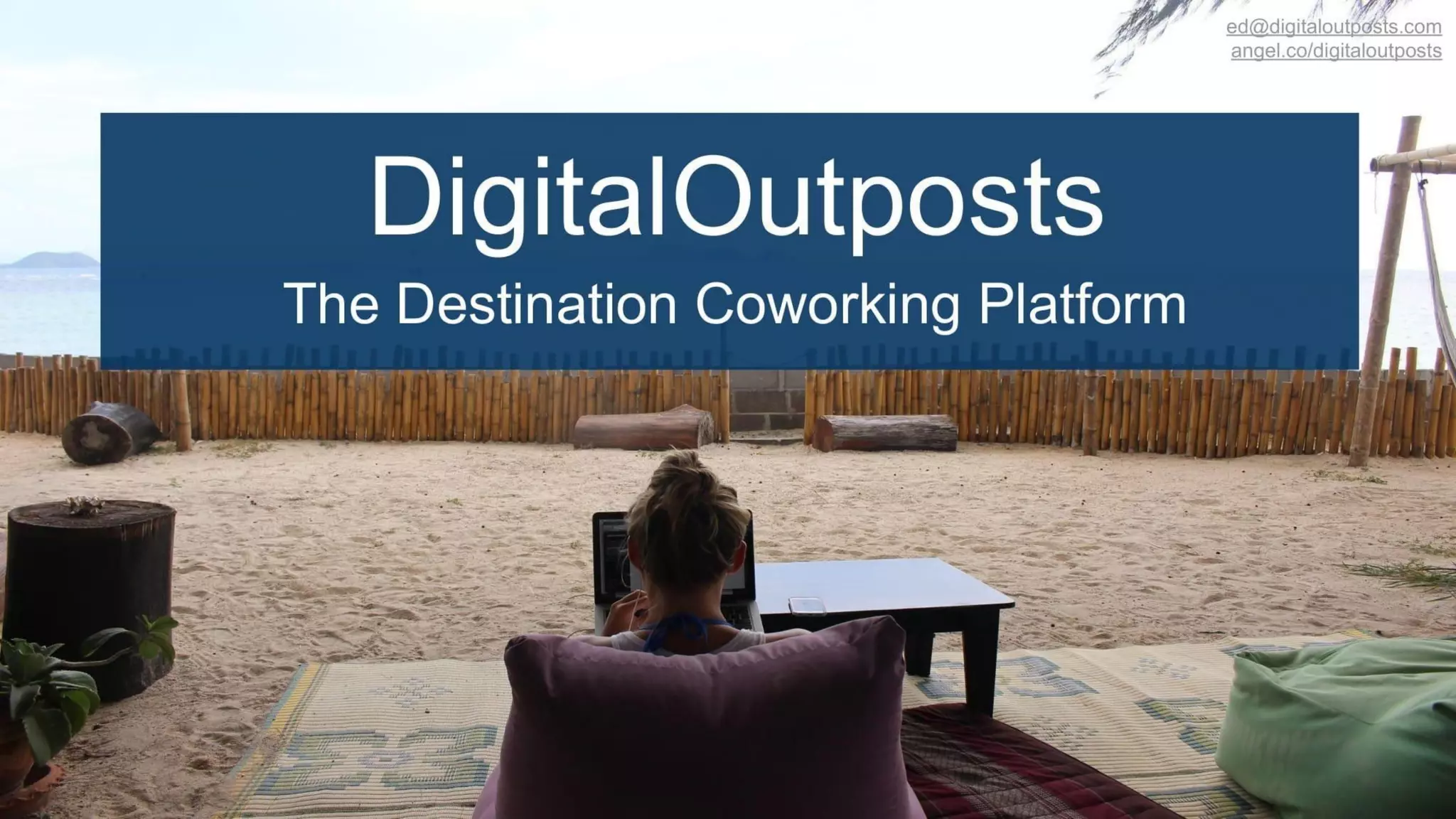 Digital Outposts pitch deck slide 1