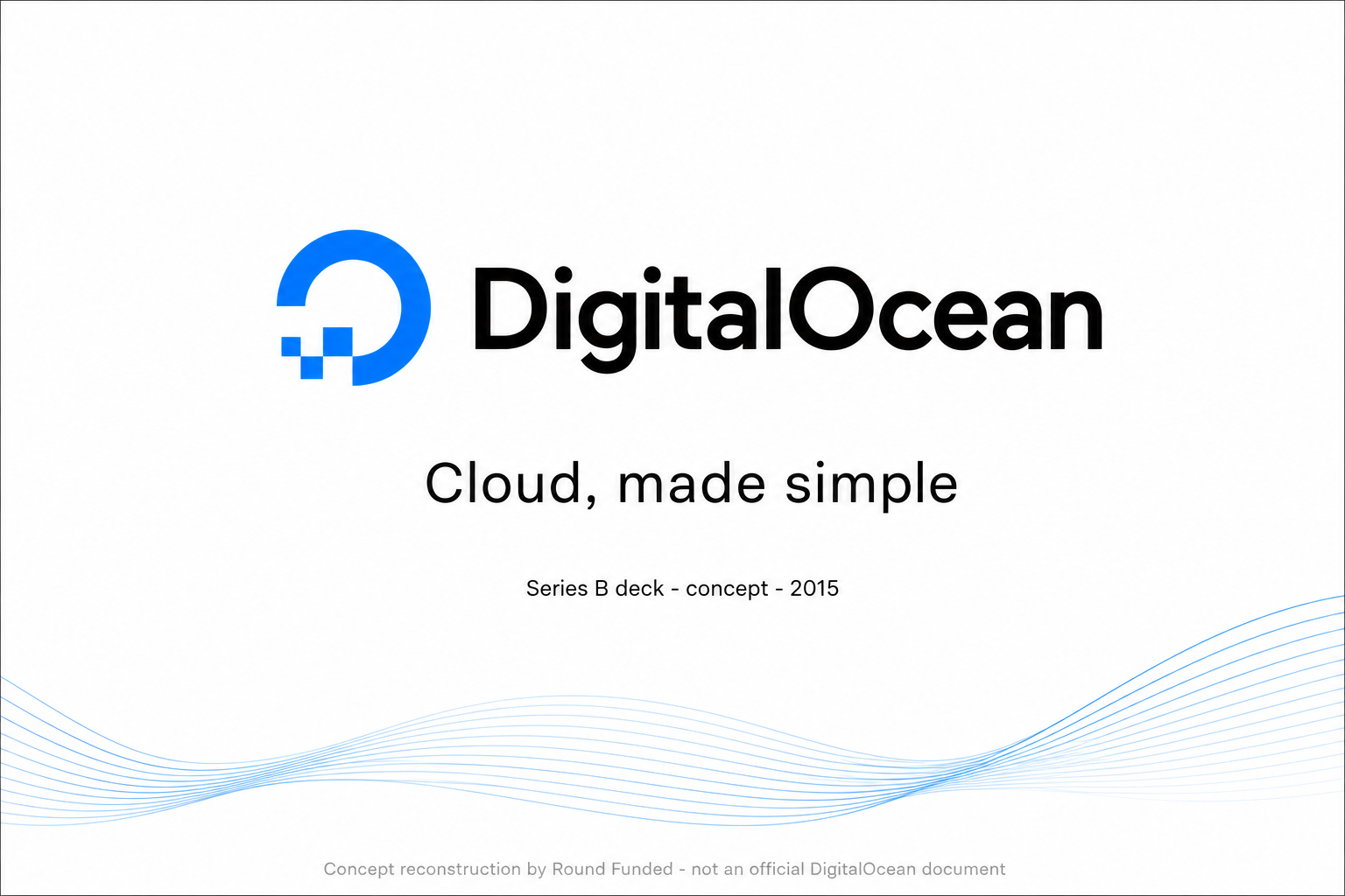 DigitalOcean pitch deck slide 1
