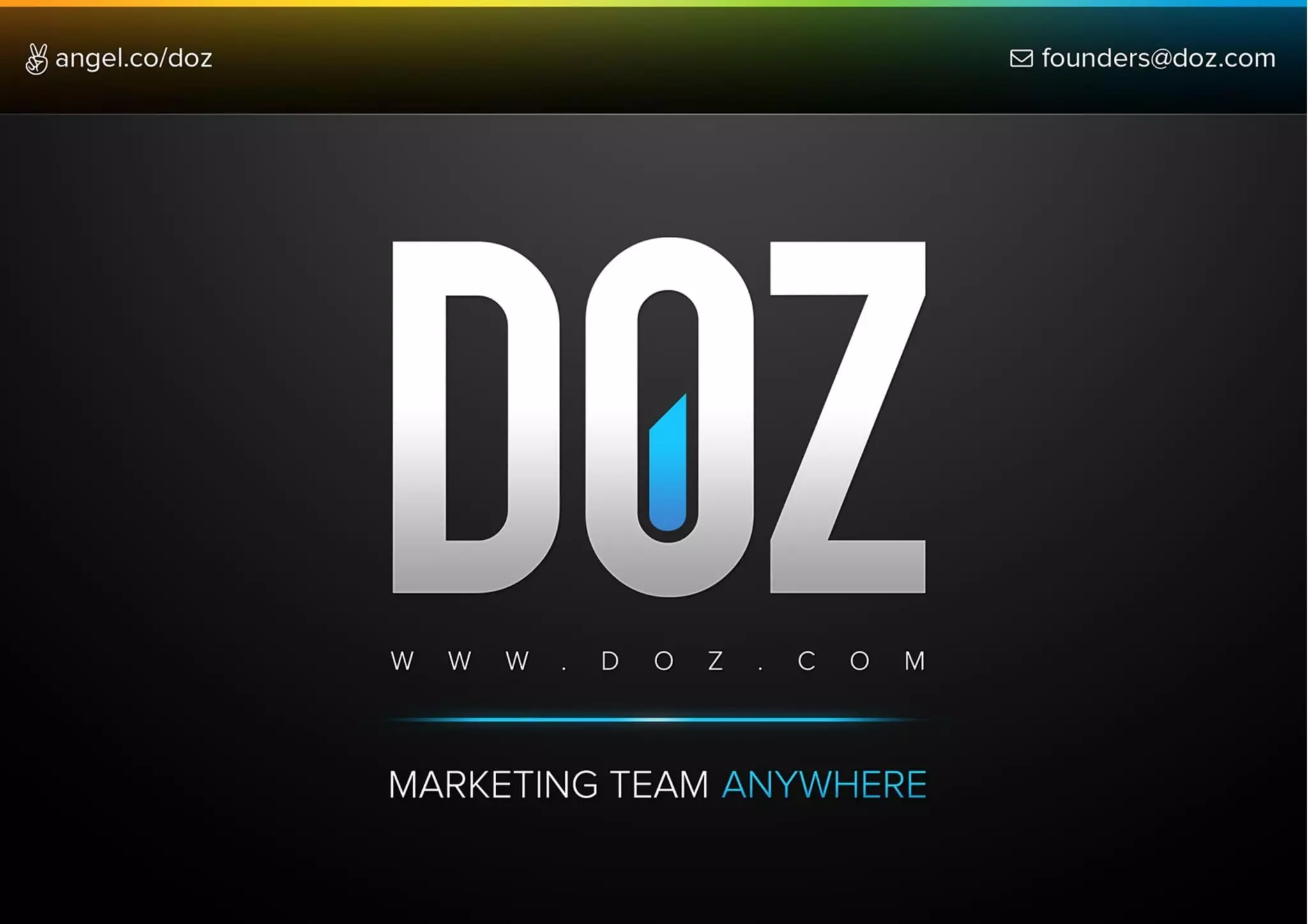 Doz pitch deck slide 1
