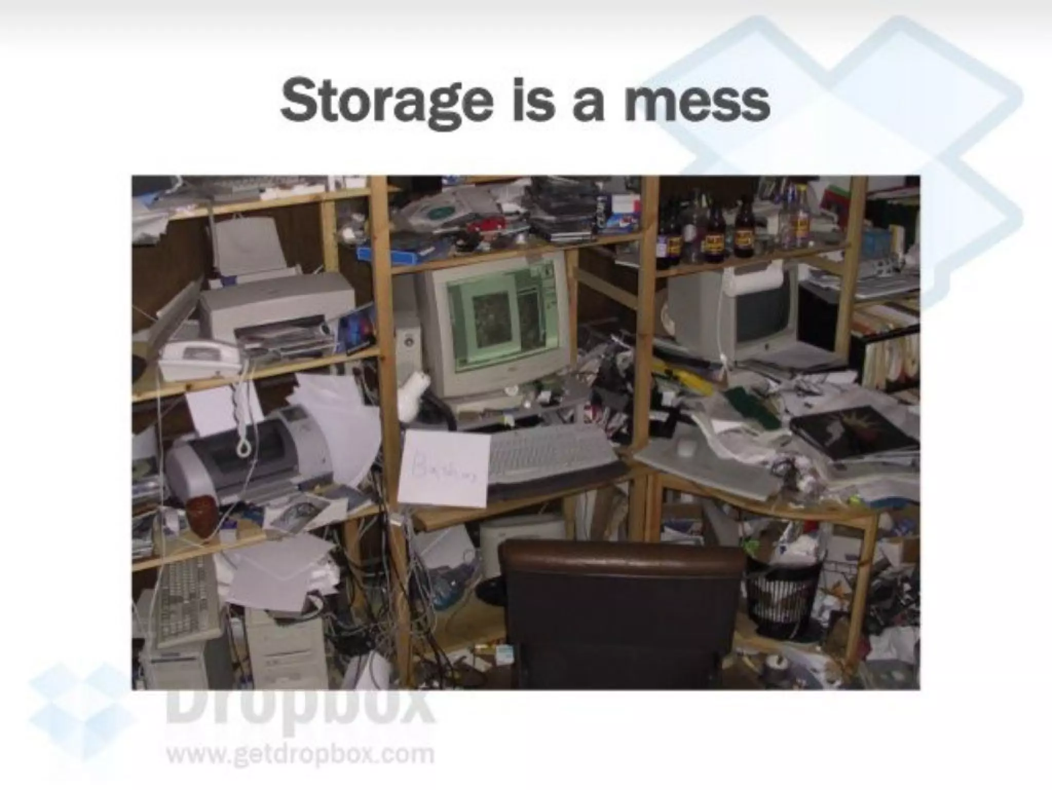 Dropbox pitch deck slide 2