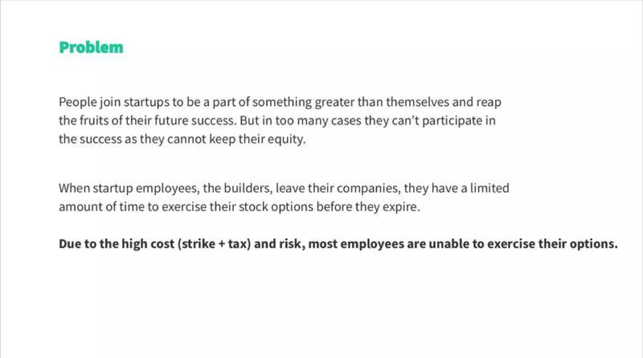 Equity Bee pitch deck slide 2