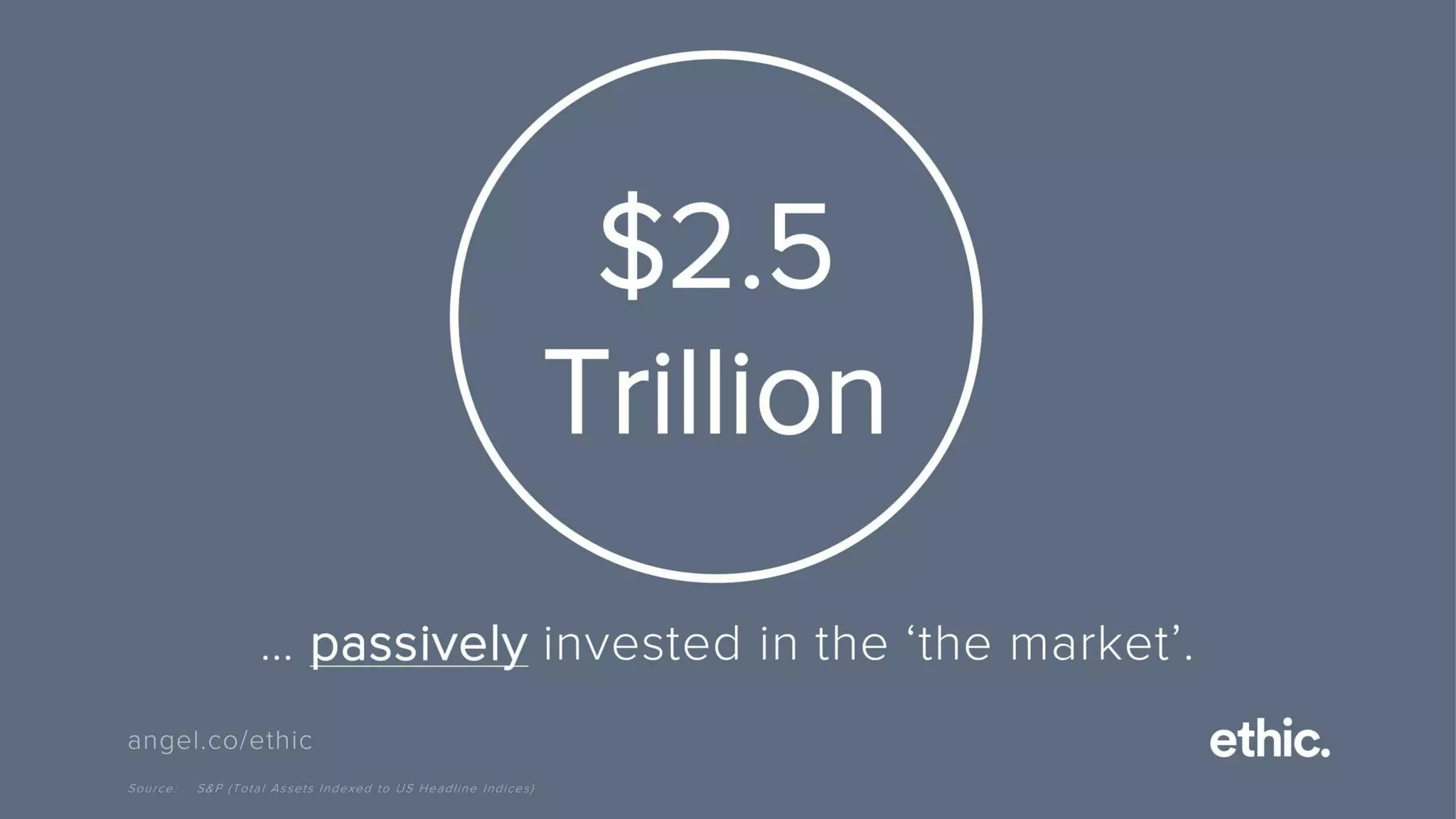 Ethic pitch deck slide 2