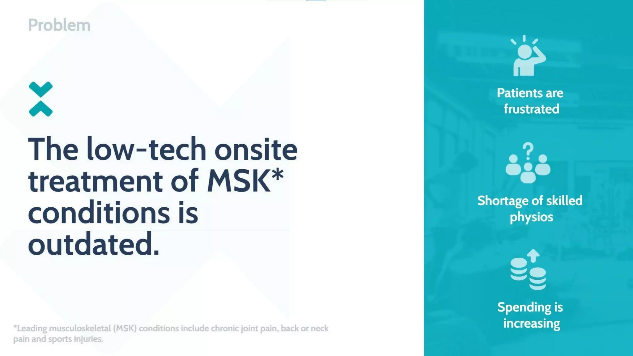 Exakt Health pitch deck slide 2