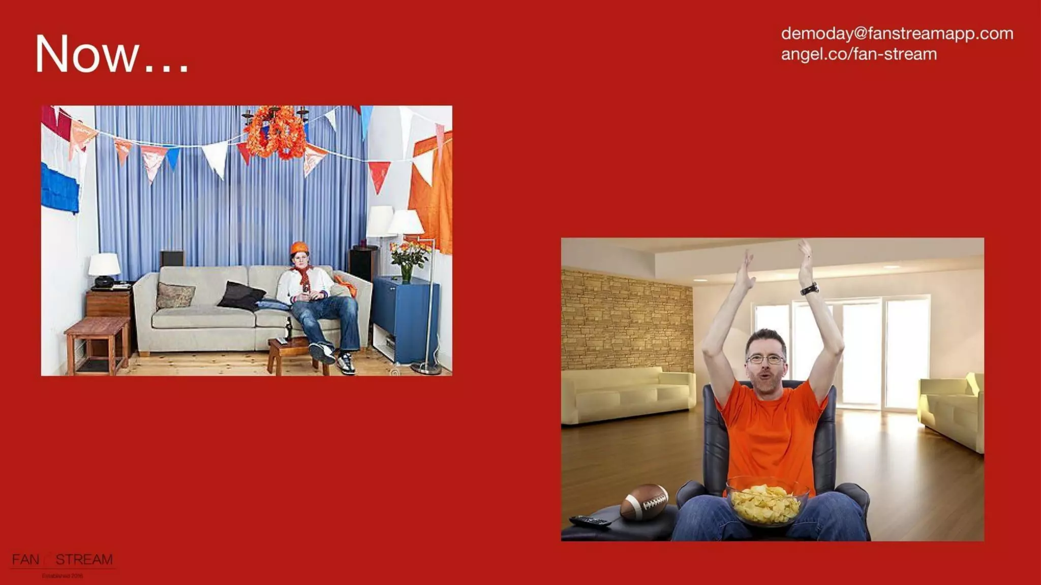 Fan Stream pitch deck slide 3