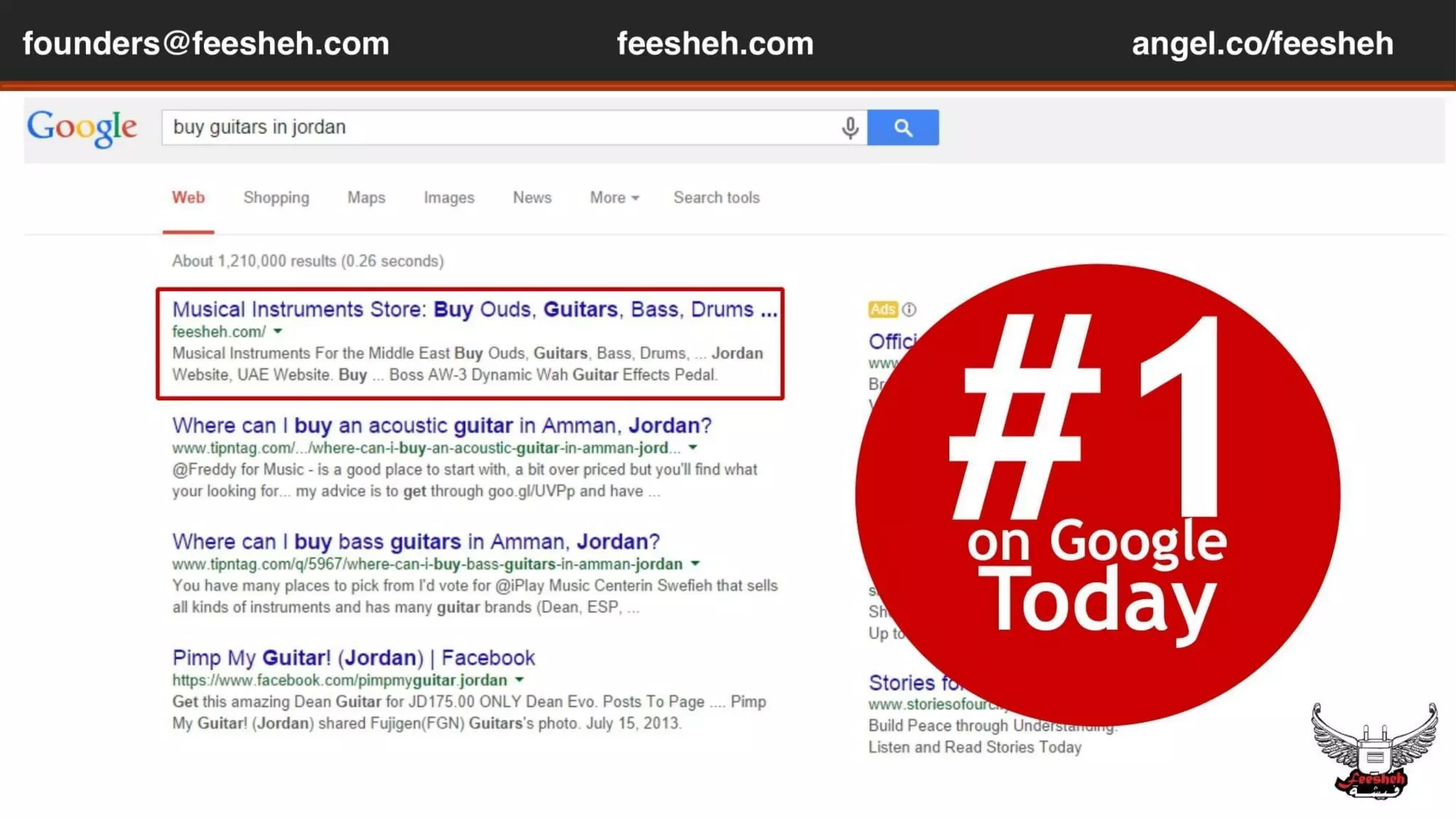 Feesheh pitch deck slide 2
