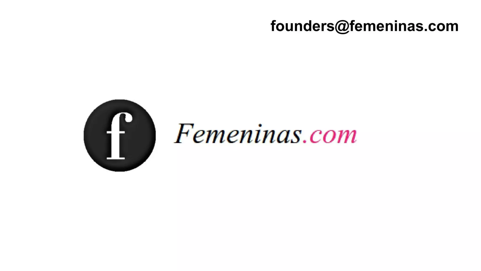 Femeninas pitch deck slide 1