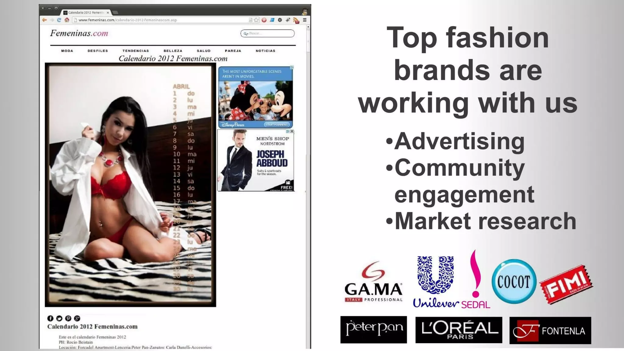 Femeninas pitch deck slide 3