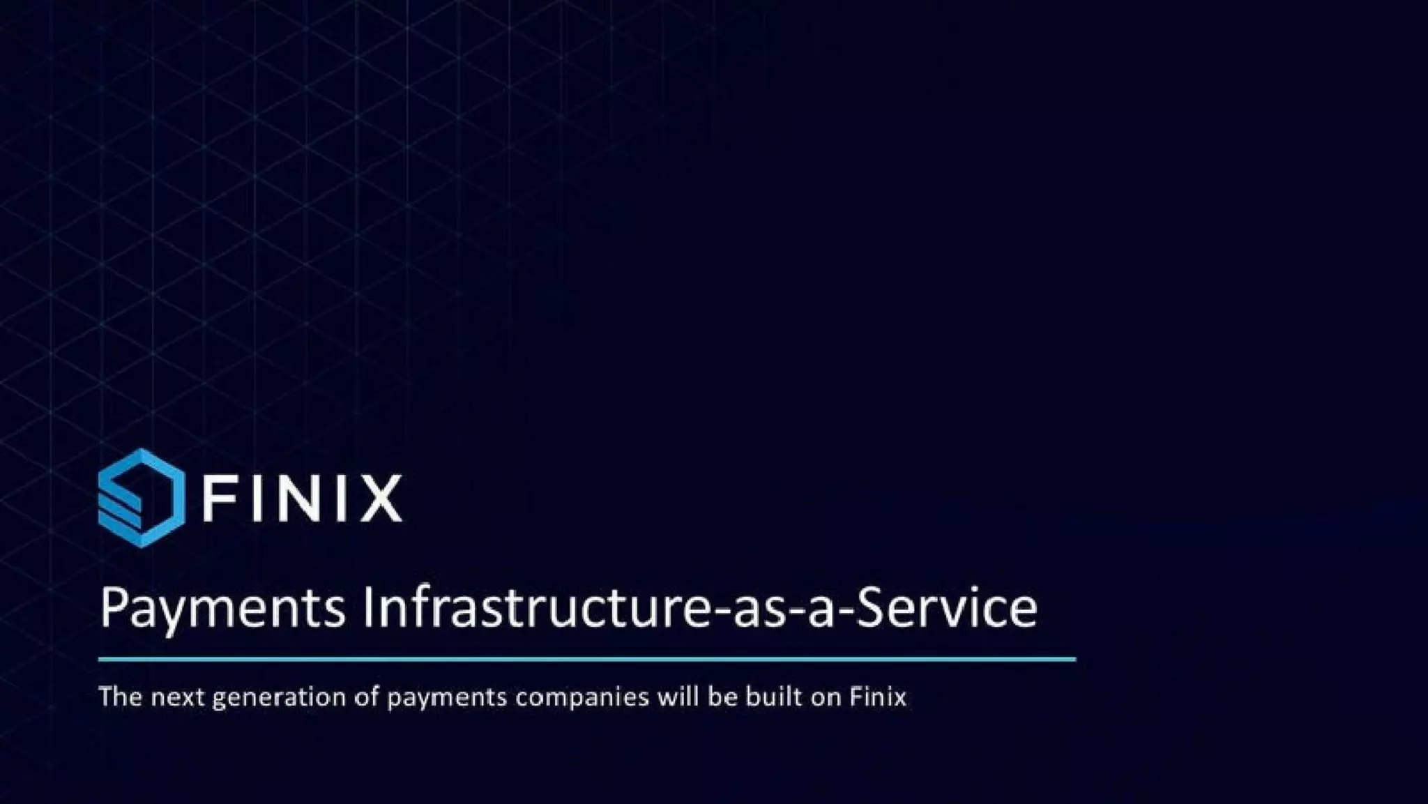 Finix Payments pitch deck slide 1