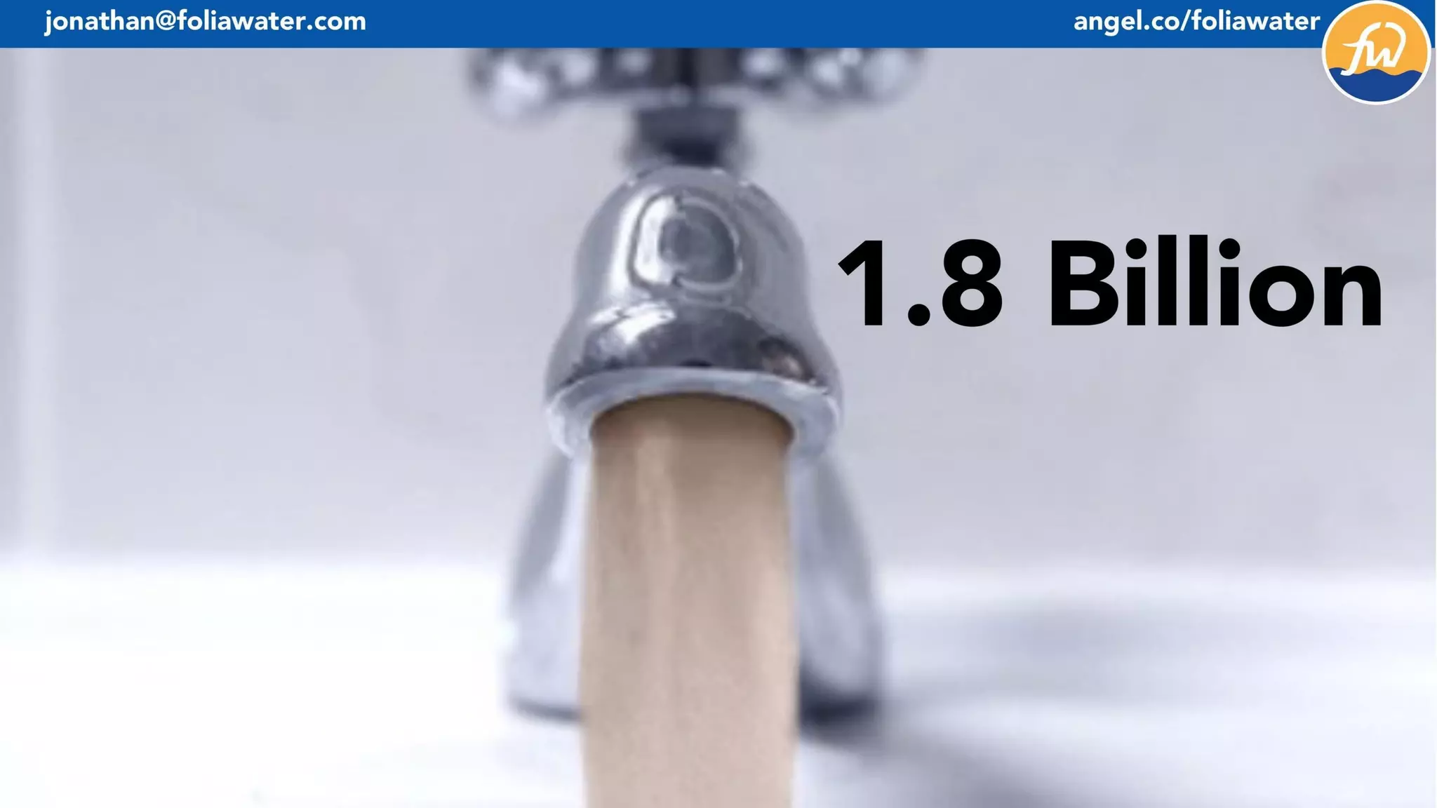 Folia Water pitch deck slide 2